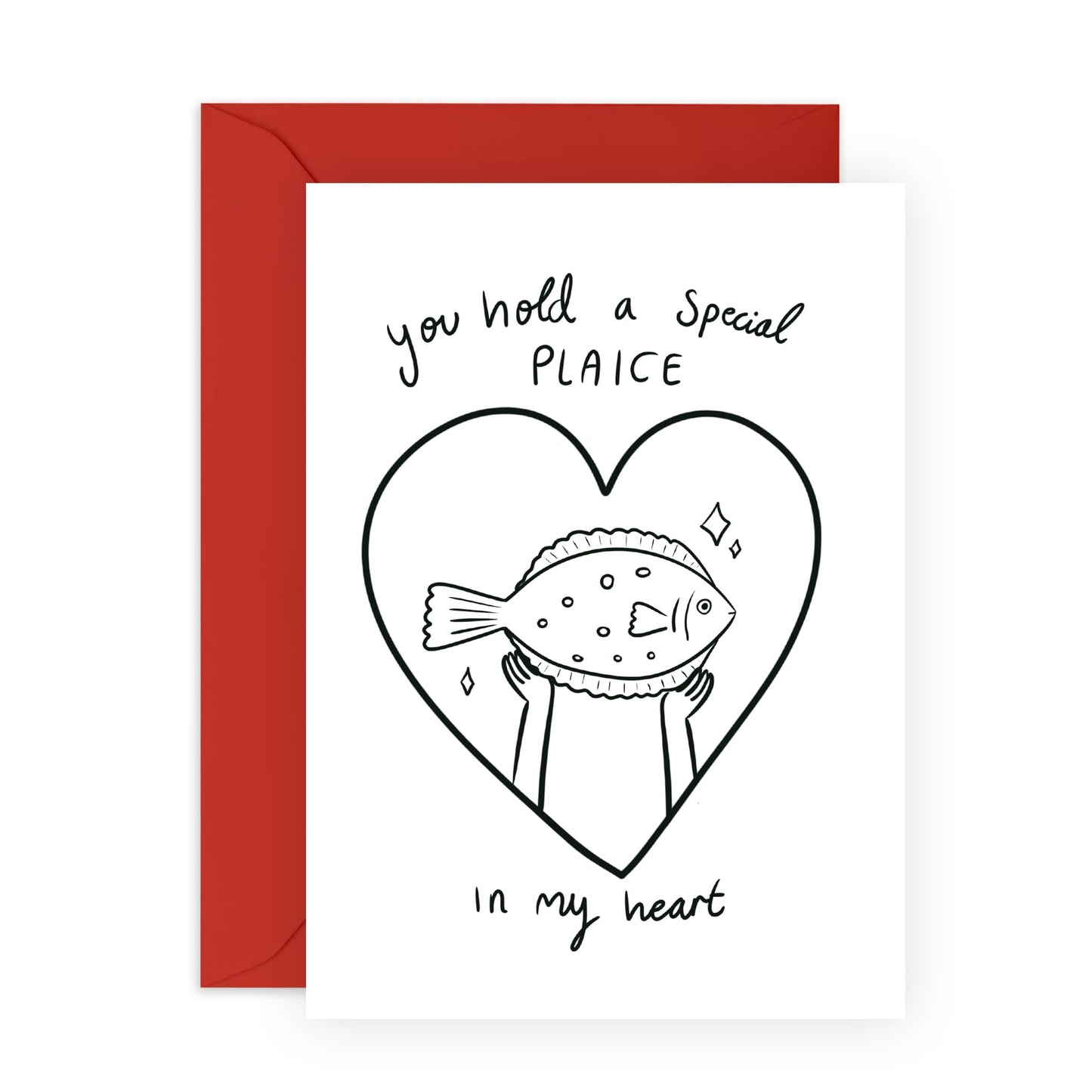 Anniversary Card For Her Him - You Hold A Special Plaice - Valentines Cards For Boyfriend Girlfriend - Romantic Card For Couples - Wedding Card For Wife Husband - Comes With Stickers By Central 23