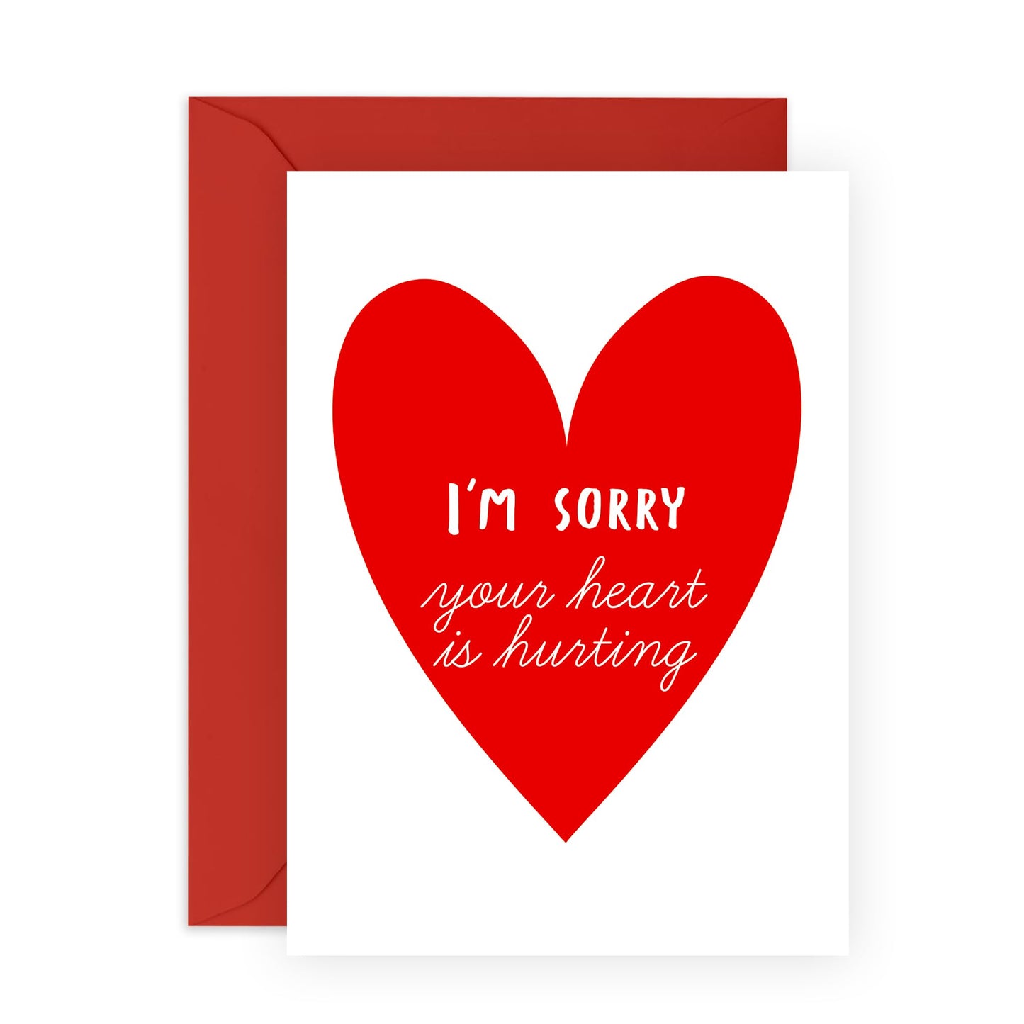 Thinking Of You Card - Encouragement Cards For Men - Break Up Feel Better Get Well Soon Sympathy Gifts - Heart Surgery Recovery Gifts - Comes With Stickers By Central 23