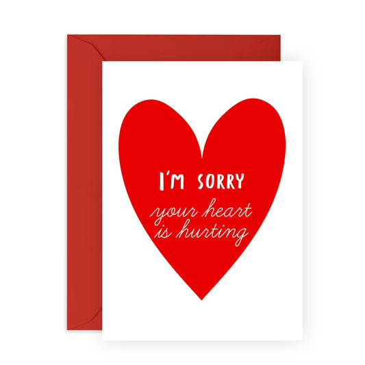 Thinking Of You Card - Encouragement Cards For Men - Break Up Feel Better Get Well Soon Sympathy Gifts - Heart Surgery Recovery Gifts - Comes With Stickers By Central 23