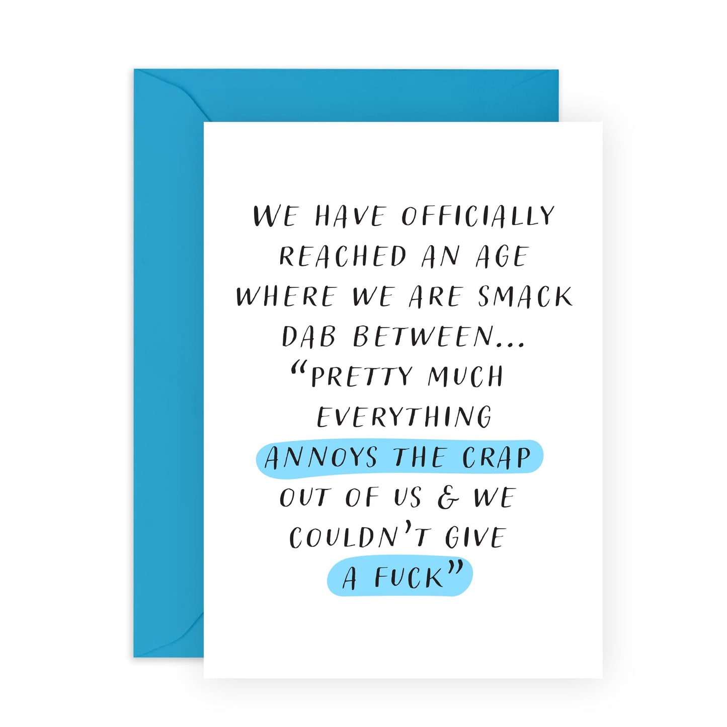 Birthday Card Jokes on Age - 'Reached An Age' - Gifts for Besties, BFF, Best Friend, Colleague, Co-workers, Bruv, Mate, Cousin, Sister, Uncle, Auntie - Oldies - Comes with Fun Stickers