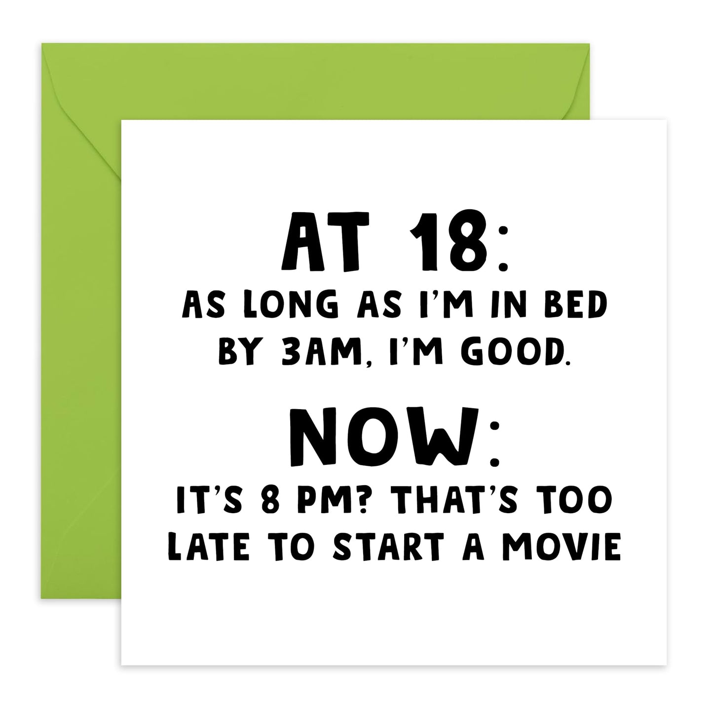 Funny Greeting Card - 'At 18 Vs Now - Gifts for Besties, Best Friends, Mates, Buddies,Bro, Bruv, Sister, Sis, Girlfriend, Boyfriend, Coworker - Then & Now- Comes with Fun Stickers