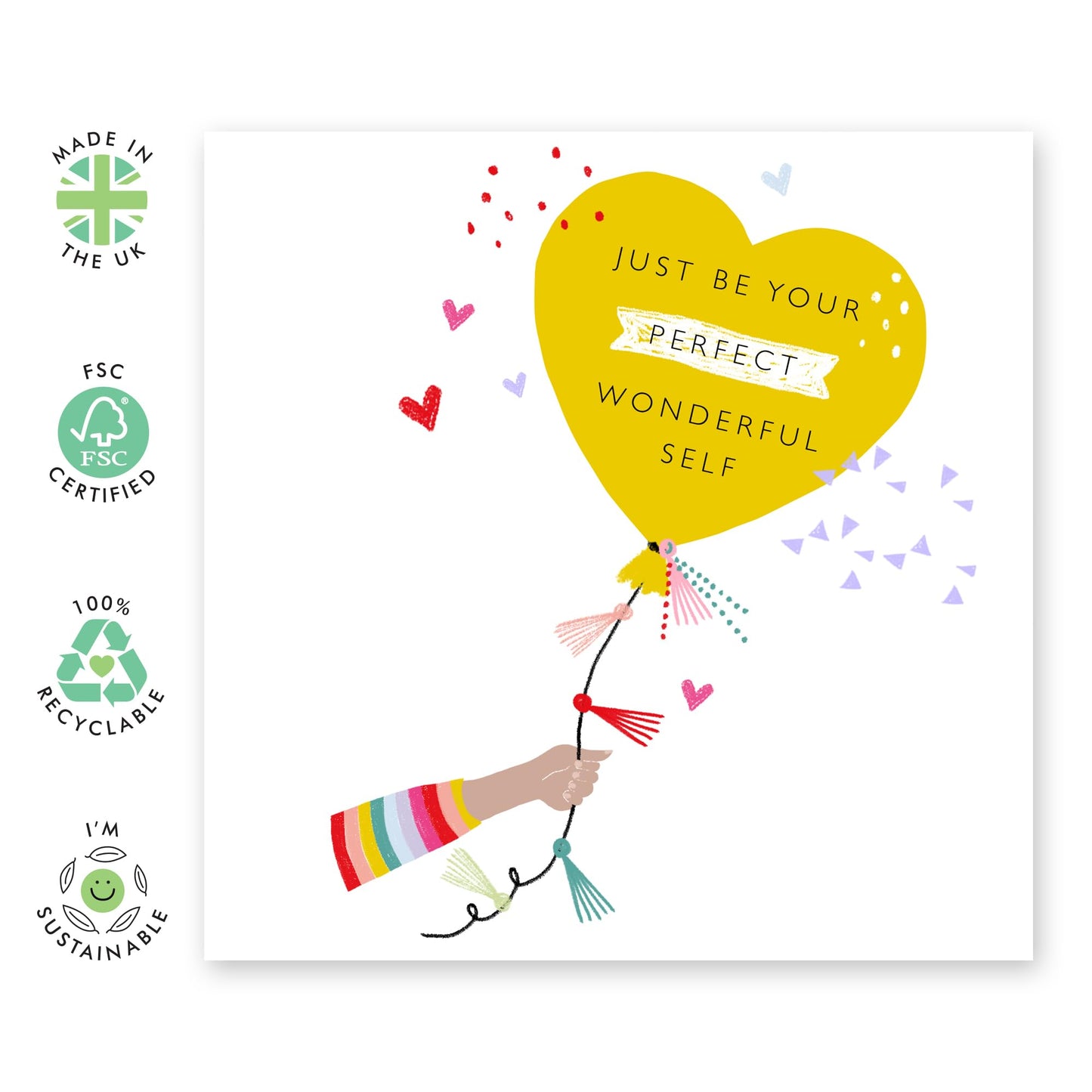 Love & Positivity Greeting Card - 'LGBT 12' - Gifts for Gays, Lesbian, Him, Her, She, He, His, Her, Ladies, Men, Women, Male, Female, Guys, Girls - True Colors - Comes with Fun Stickers