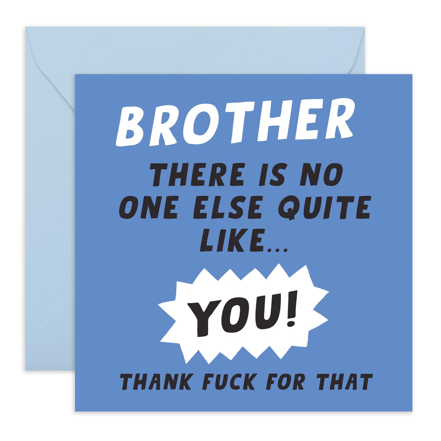 Brother Birthday Card - Brother No One Else Like You - Birthday Card For Him Men Male - Gift From Sister - Friends Bestfriends - Comes With Stickers By Central 23