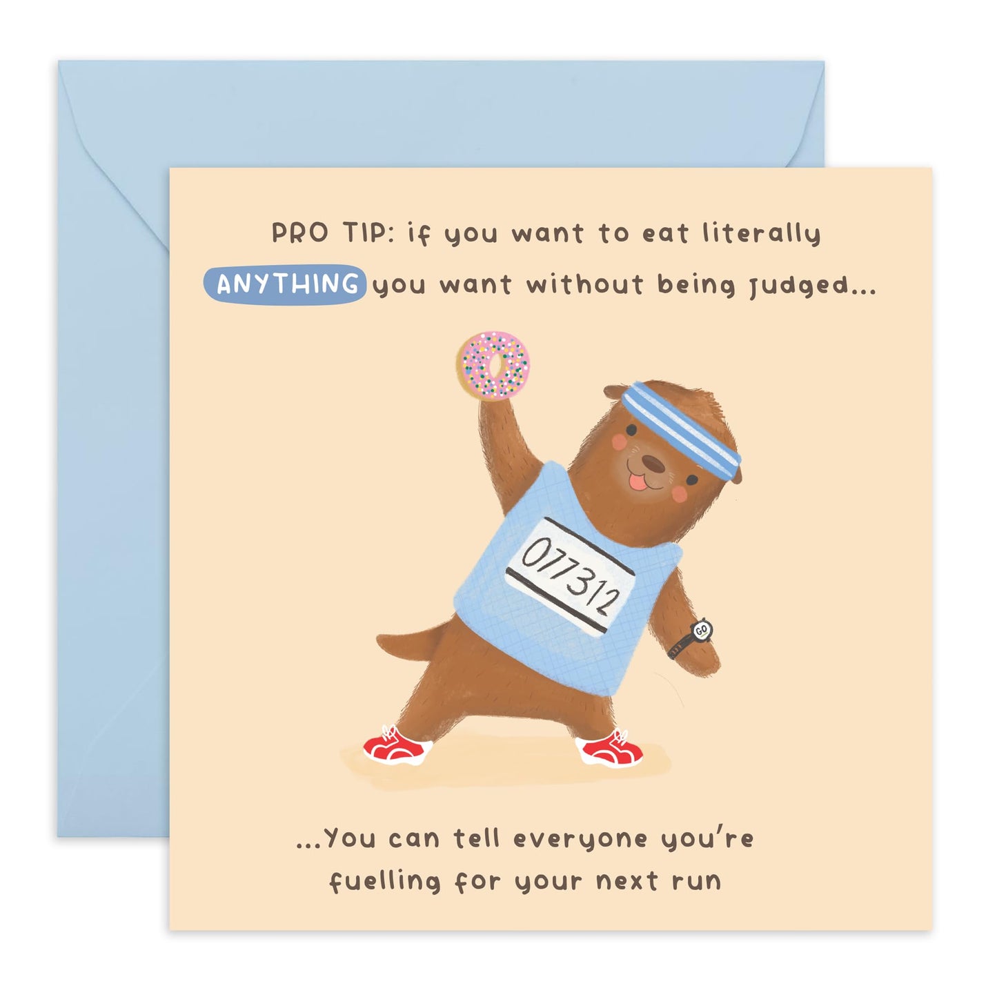 Funny Cards For Friends Just Because - Diet Pro Tip - Cute Otter Greeting Card And Envelope - Cheeky Birthday Cards For Women Wife Partner Girlfriend - Comes With Cute Stickers By Central 23
