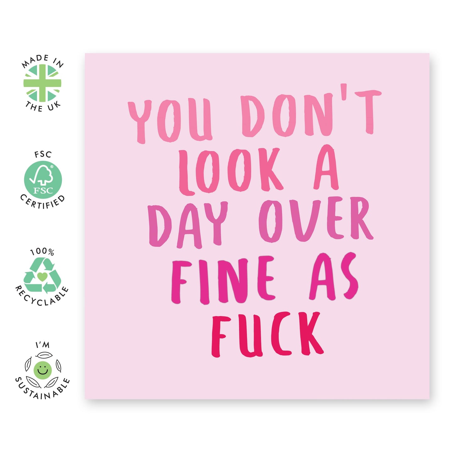 Funny Birthday Cards For Wife - You Don't Look A Day Over - Mum Birthday Cards - Hilarious Greeting Cards For Friends Aunt Sister - Gifts For Women - Comes With Fun Stickers - By Central 23
