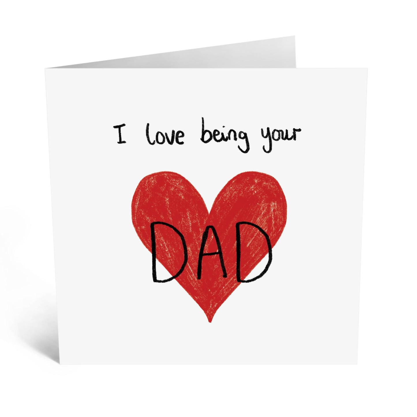 Greeting Card - 'LOVE BEING YOUR DAD' - Perfect for Celebrating the Special Bond Between Father and Child - Ideal for Showing Love for Your Son, Daughter, or Child - Comes With Stickers By Central 23