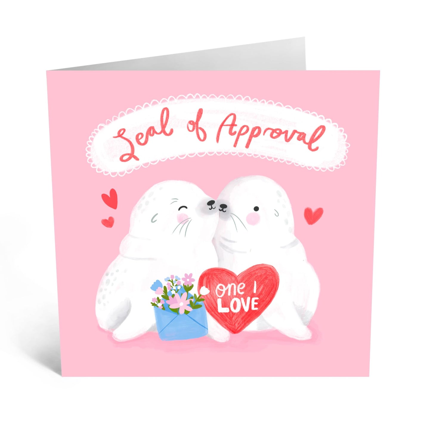 Greeting Card - 'SEAL OF APPROVAL CUTE' - Perfect for Any Occasion with an Adorable Seal-Themed - Ideal for a Touch of Charm to Celebrations or Everyday Moments - Comes With Stickers By Central 23