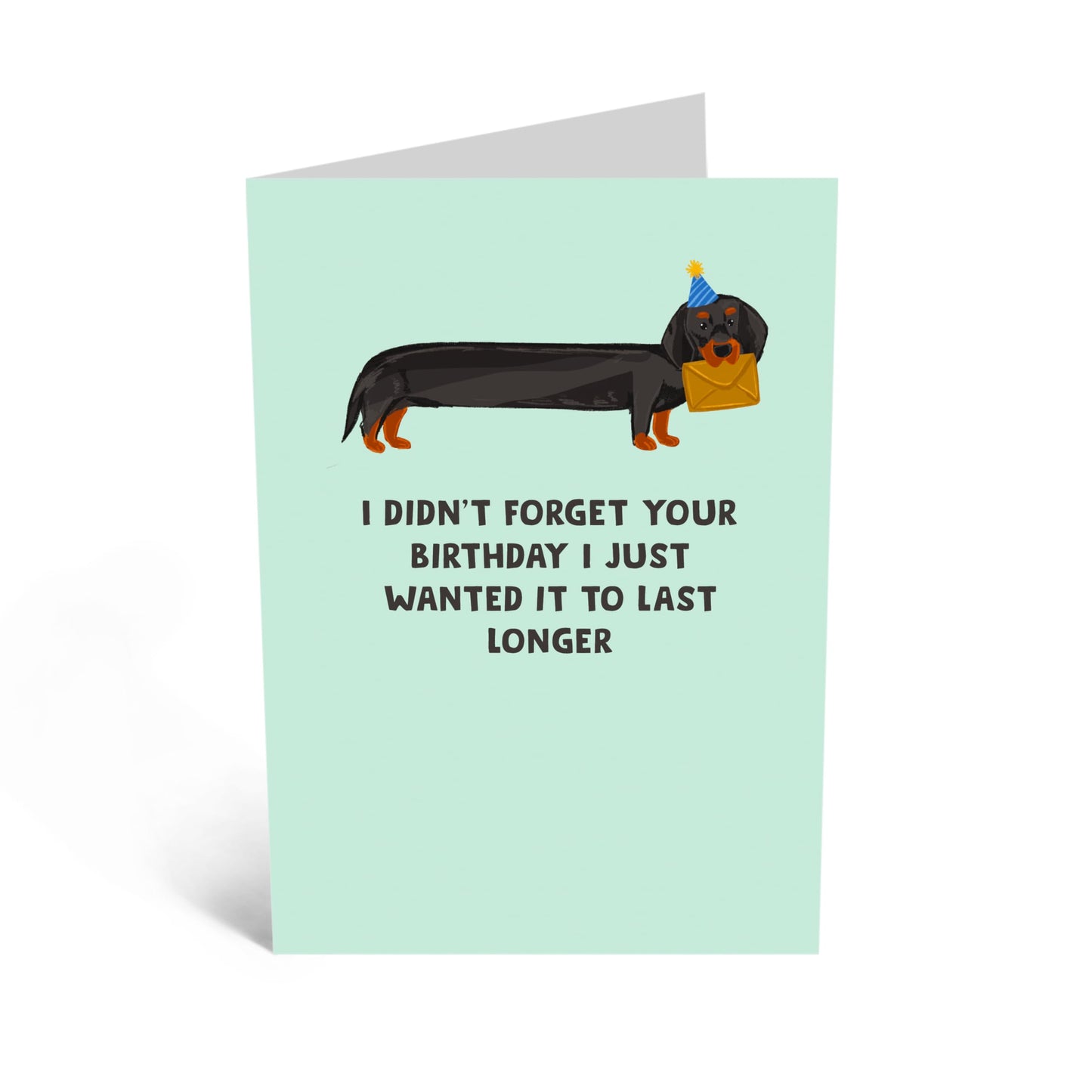 Birthday Card - 'FORGOT BIRTHDAY' - I Didn't Forget Your Birthday I Just Wanted It To Last Longer - For Boyfriend Girlfriend Friend- Ideal For Celebrating Birthday - Comes With Stickers By Central 23