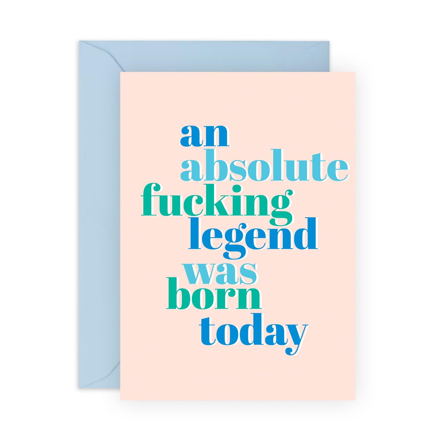 Wife Mothers Day Card From Husband - Absolute Legend Was Born Today - Birthday Cards For Girlfriend Boyfriend Mum Dad - Gifts For Him Her Men Women - Comes With Fun Stickers By Central 23