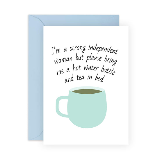 Hilarious Empowering Greeting Card - 'INDEPENDENT WOMAN' - Perfect for Celebrating Strength and Confidence - Ideal for Friends & Family with a Great Sense of Humor - Comes With Stickers By Central 23