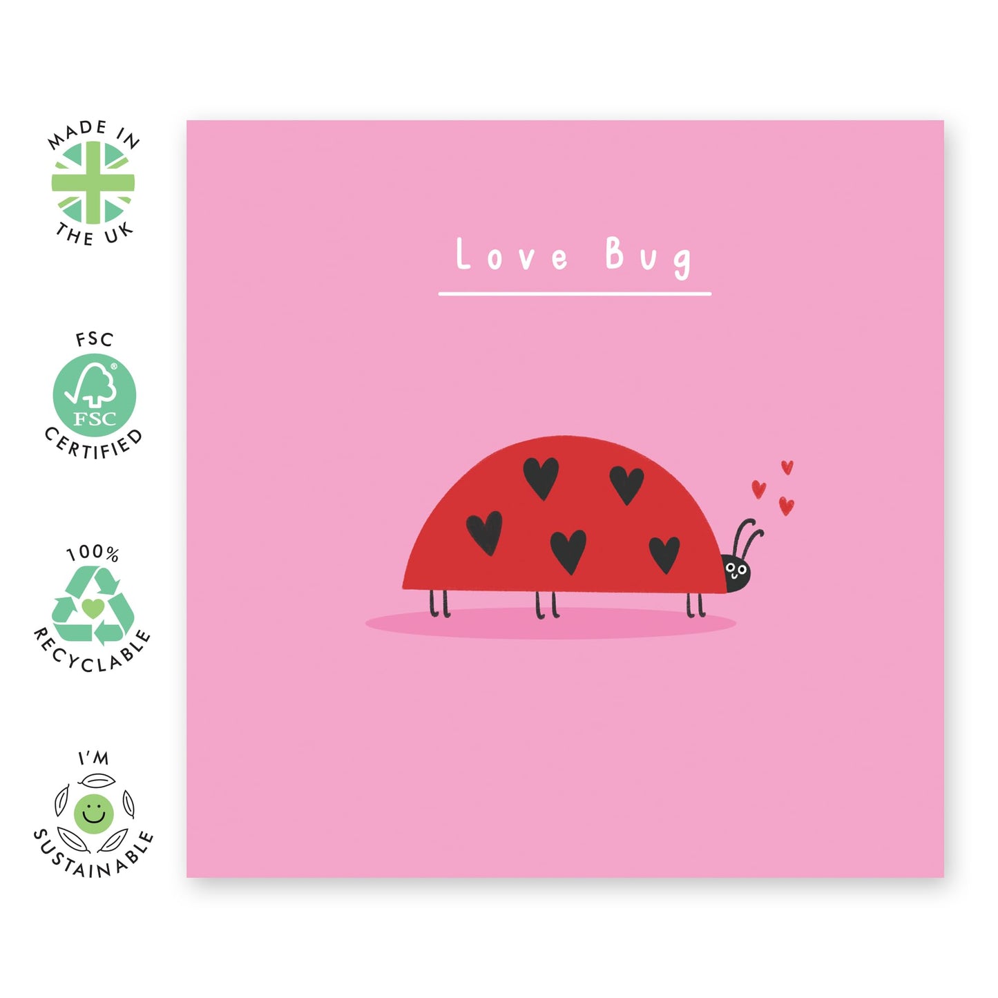 Anniversary Card For Couple Him Her - Love Bug - Valentines Day Cards For Boyfriend Girlfriend Partner - Love Cards For Wife Husband - Gifts For Men Women - Comes With Fun Stickers By Central 23