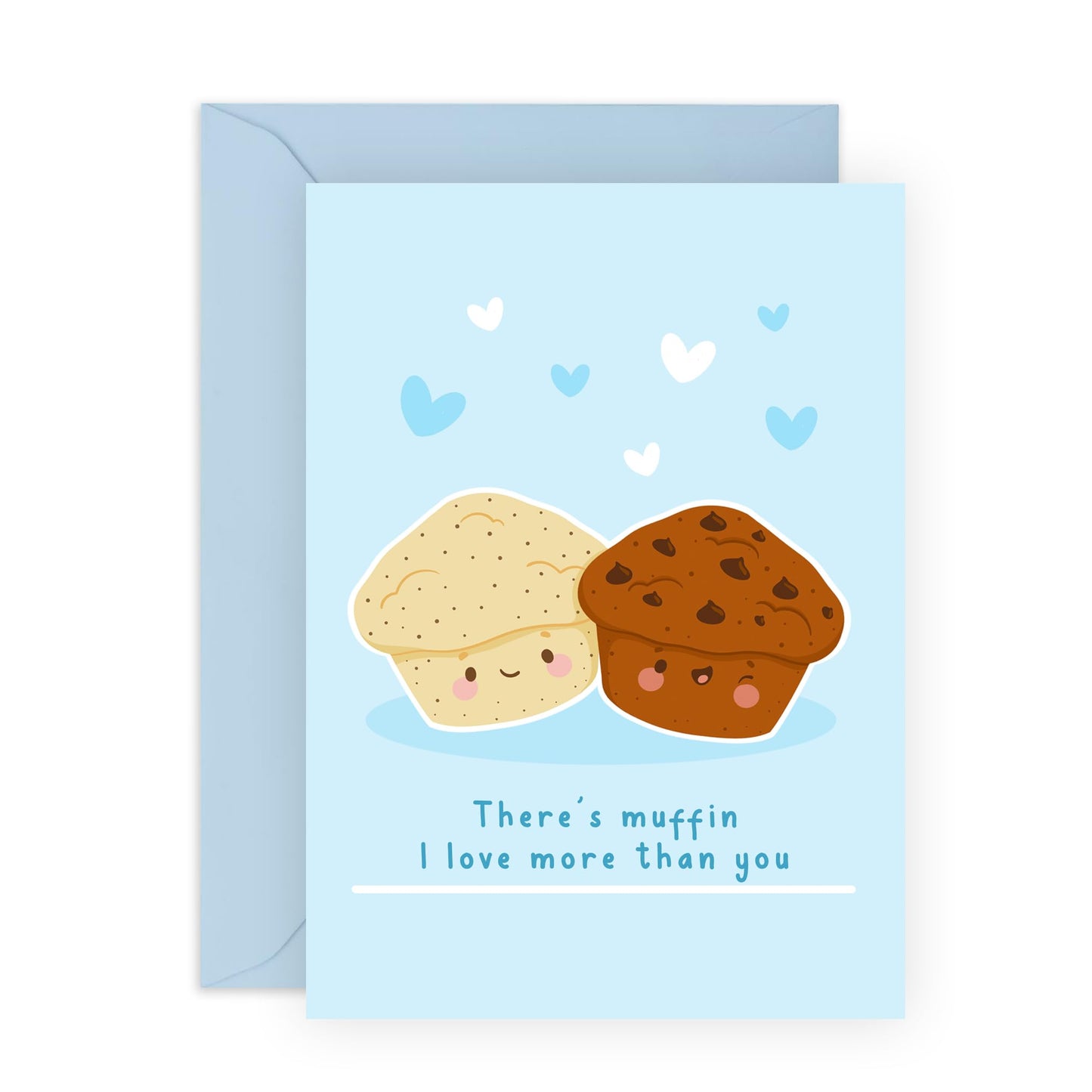Anniversary Card For Husband - Muffin I Love More - Valentines Card For Boyfriend - Wedding Anniversary Card For Dad - Gift For Men - Comes With Stickers - By Central 23