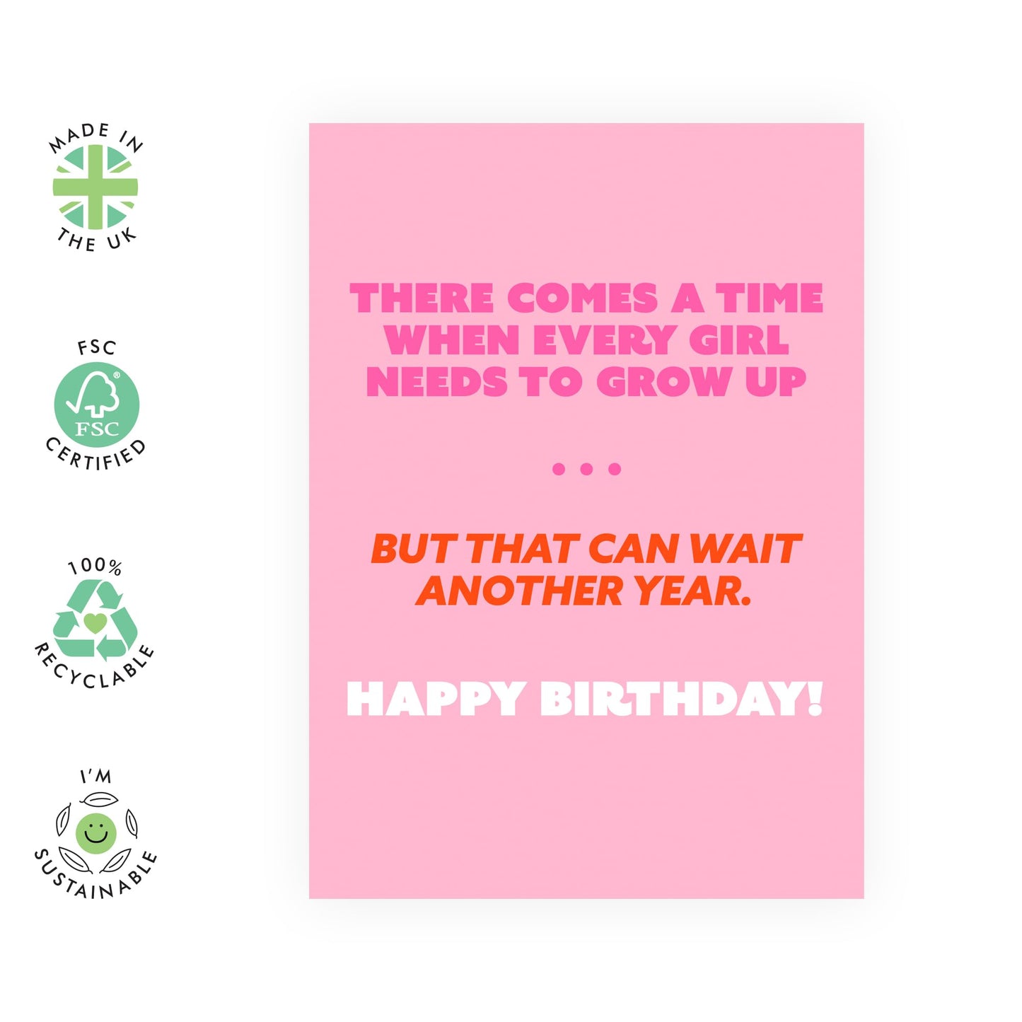 Best Friend Birthday Card - Girls Grow Up Birthday - Sister Birthday Card - Fun Birthday Cards Her - Cheeky Greeting Cards For Her Mum Aunt - Comes With Fun Stickers By Central 23