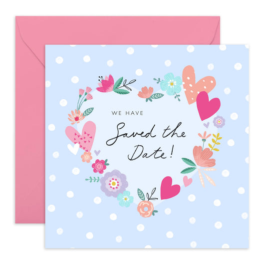 Wedding Acceptance Card Entourage - Dotty Saved The Date - Wedding Invitation Groom Bride - Rsvp Reply Card From Bridesmaid Groomsman - Wedding Reply Card Guest - Comes With Fun Stickers By Central 23