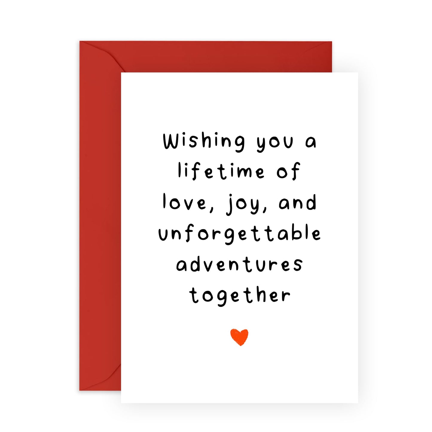 Romantic Love Card For Couples - 'Adventures Together Love' - Gifts for Wife, Husband, Girlfriend, Boyfriend, Him, Her, Partner, Married Couples - Valentines Day - Comes with Fun Stickers