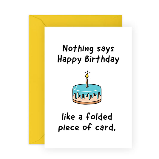 Birthday Greeting Card - 'NOTHING SAYS HAPPY BIRTHDAY LIKE' - Perfect for Adding a Unique Touch to Any Birthday Celebration - Ideal for Friends, Family & Loved Ones - Comes with Stickers By Central 23