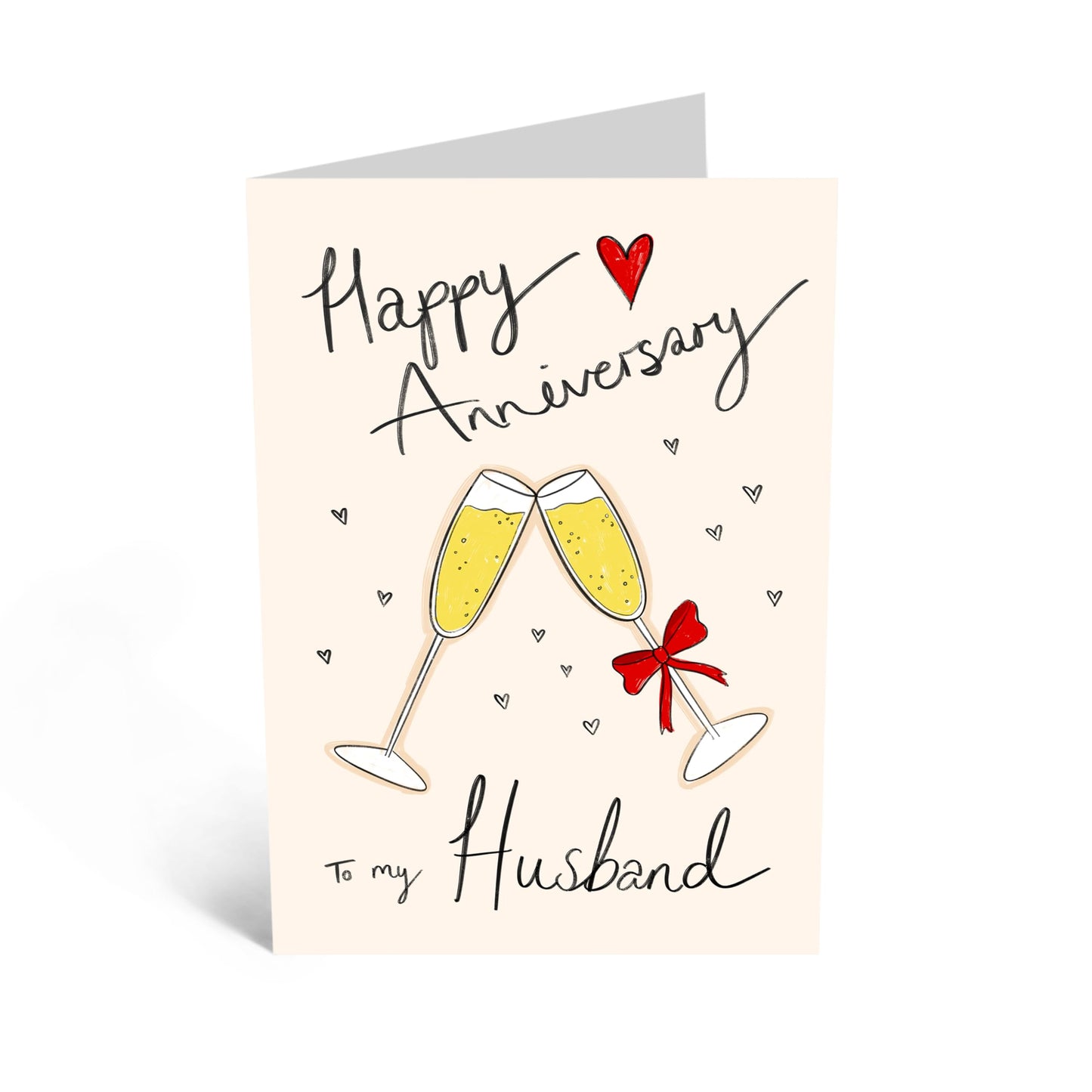 Greeting Card - 'ANNIVERSARY TO MY HUSBAND' - Perfect for Celebrating the Love - Ideal for Expressing Deep Affection on Your Special Day With Your Husband Other Half- Comes With Stickers By Central 23