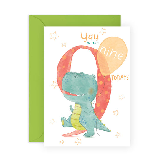9th Birthday Card For Boys - Happy Ninth Birthday Cards For Kids - For Son Nephew Godson - Milestone Greeting Cards Age Nine - Gifts For Grandson - Comes With Fun Stickers - By Central 23