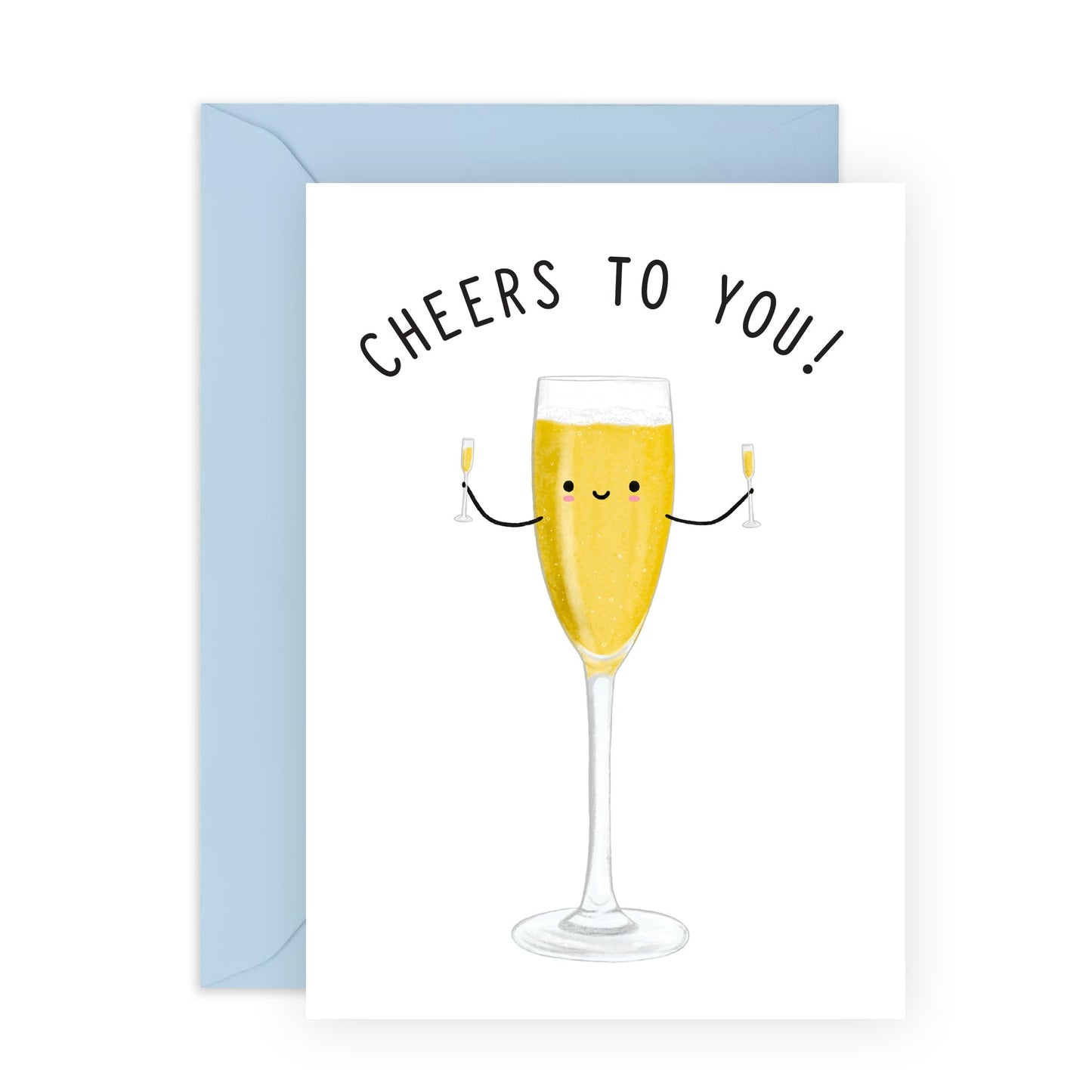 Congratulations or Celebration Card – Cheers to You – Gifts for Him, Her, Women, Men, Son, Daughter, Niece, Nephew, Cousin, Friends, Sister, Brother, Cousin, Colleagues - Comes with Fun Stickers