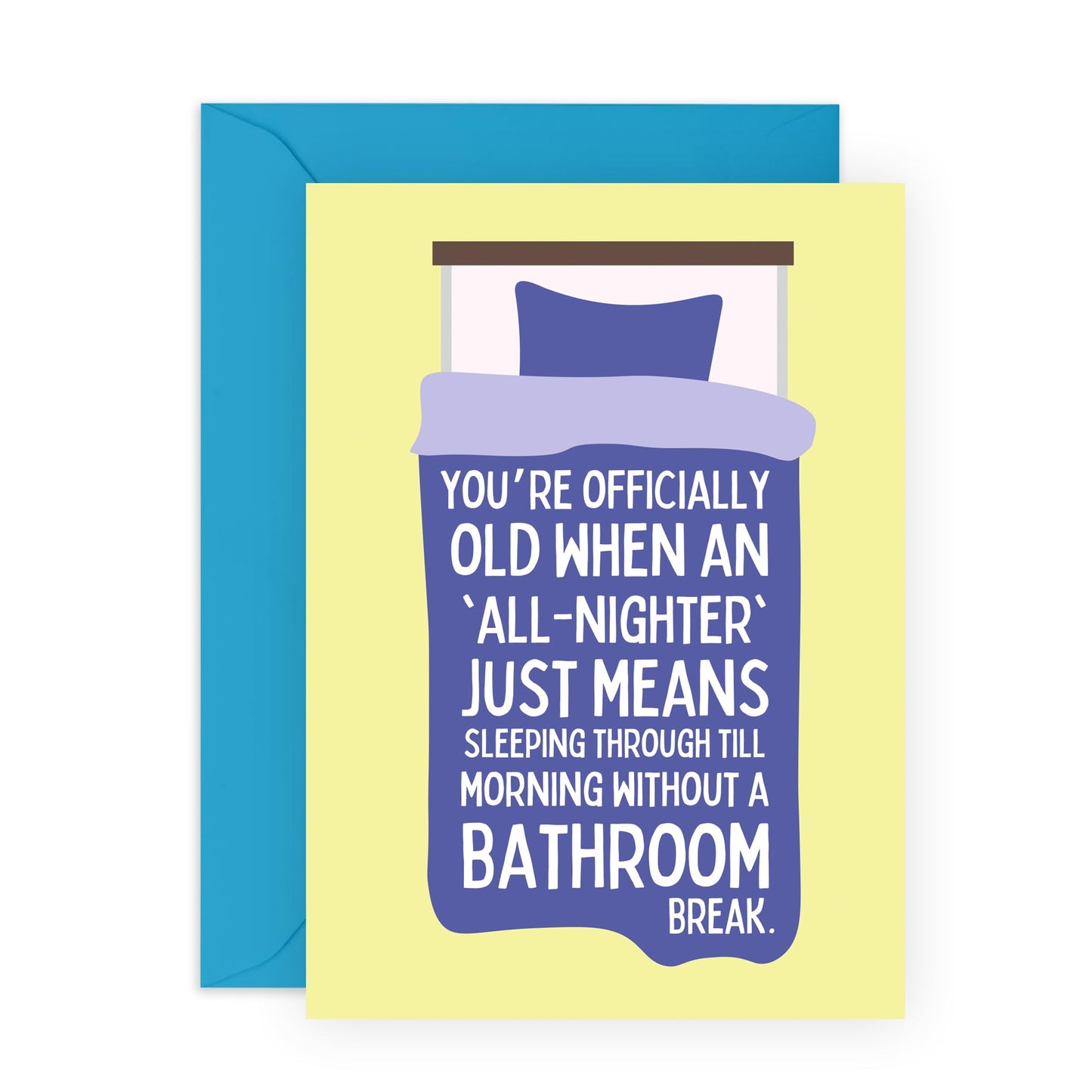 Dad Birthday Cards - All Nighter - Humorous Birthday Card For Mum Nan Grandad - Cheeky Greeting Cards For Him Her 50th 60th 70th Birthday - Comes With Stickers - By Central 23