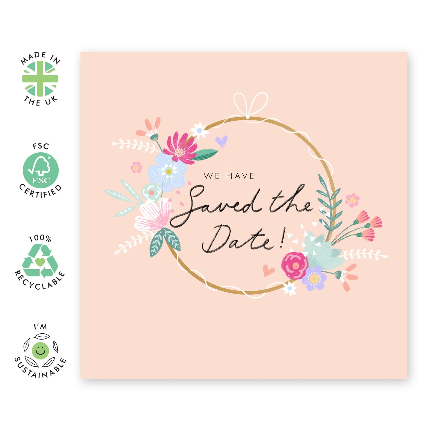 Invitation Acceptance Response From Guest - Floral Wreath Saved The Date - Wedding Reply Card Guest - Wedding Invitations From Groom Bride - Rsvp Reply Card - Comes With Fun Stickers By Central 23