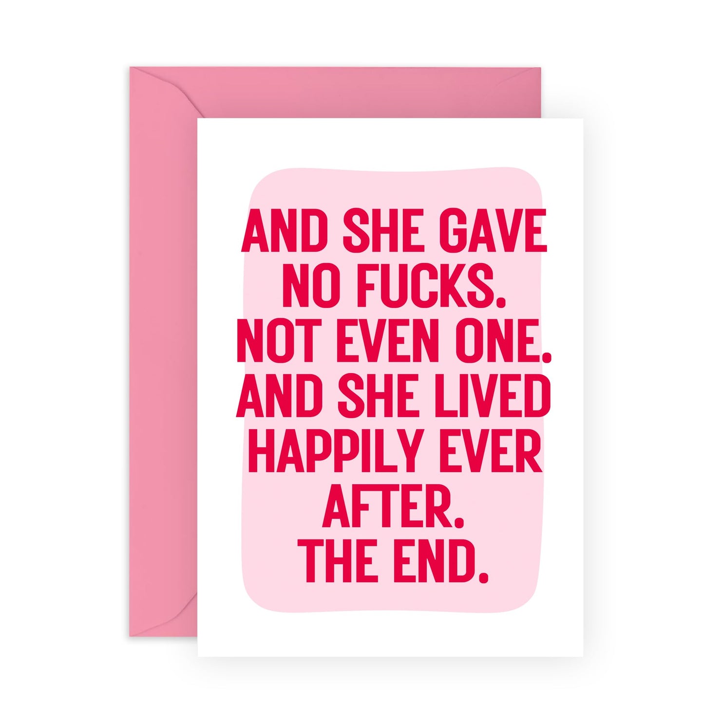 Funny Leaving Card For Colleagues - She Gave No F*cks - Coworker Leaving Gifts - Goodbye Card Resignation Retirement Greeting Card For Her Women Female - Comes With Fun Stickers By Central 23