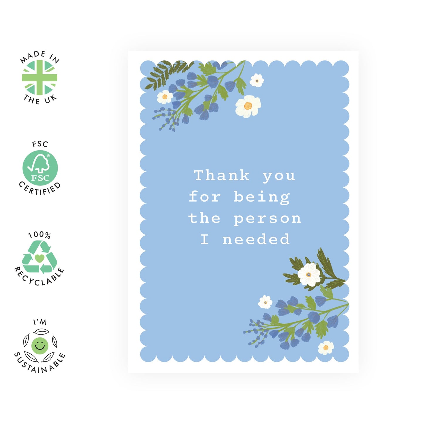 Thank You Card For Husband Wife - Person I Needed - Appreciation Cards For Friends Neighbor Coworkers - Romantic Valentines Day Card For Him Her Men Women - Comes With Fun Stickers By Central 23