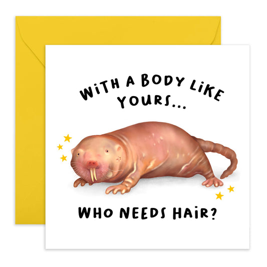 Greeting Card - 'BODY LIKE YOURS' - Perfect for Celebrating Friends with a Fun and Playful Message - Ideal for Anyone Who Loves Humor and Lightheartedness - Comes With Stickers By Central 23