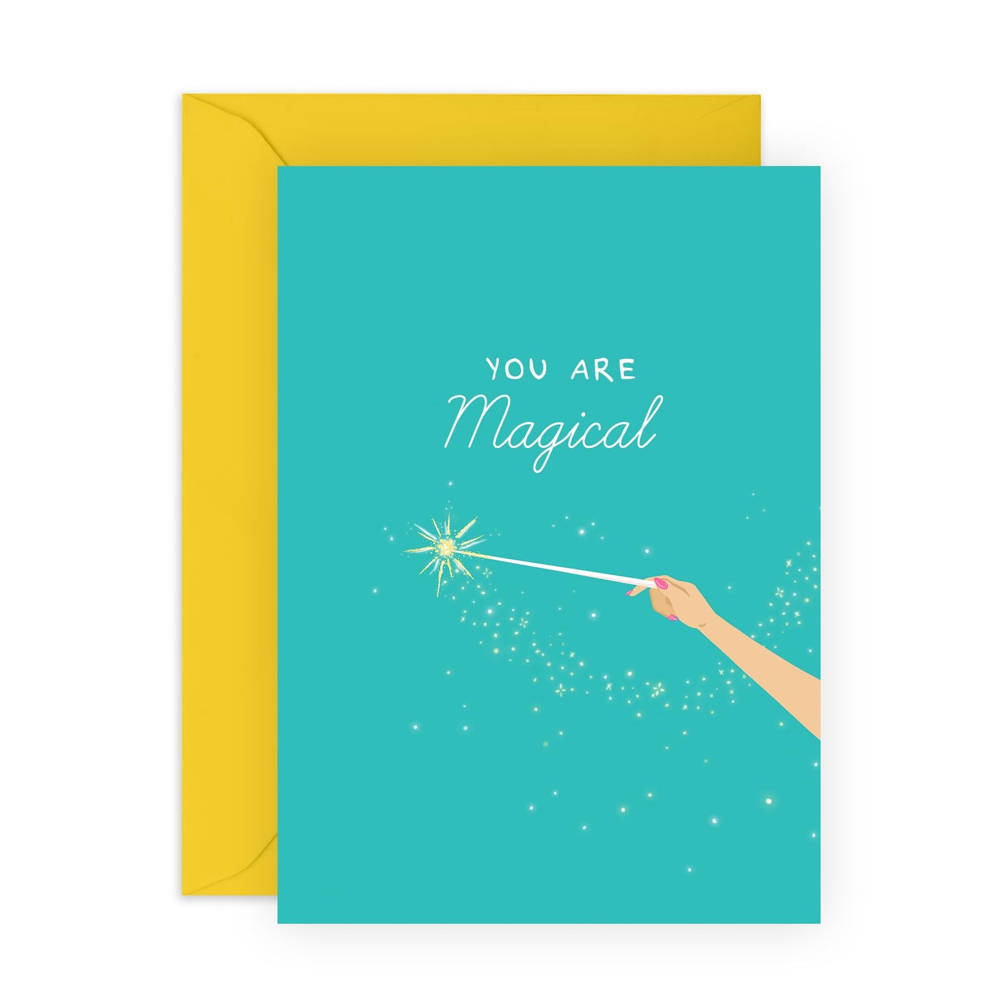 Congratulations Greeting Cards For Men Women - Magic Wand - Greeting Cards For Him Her - Son Daughter - Graduation Promotion, Passing Driver's Test - Comes With Stickers - By Central 23