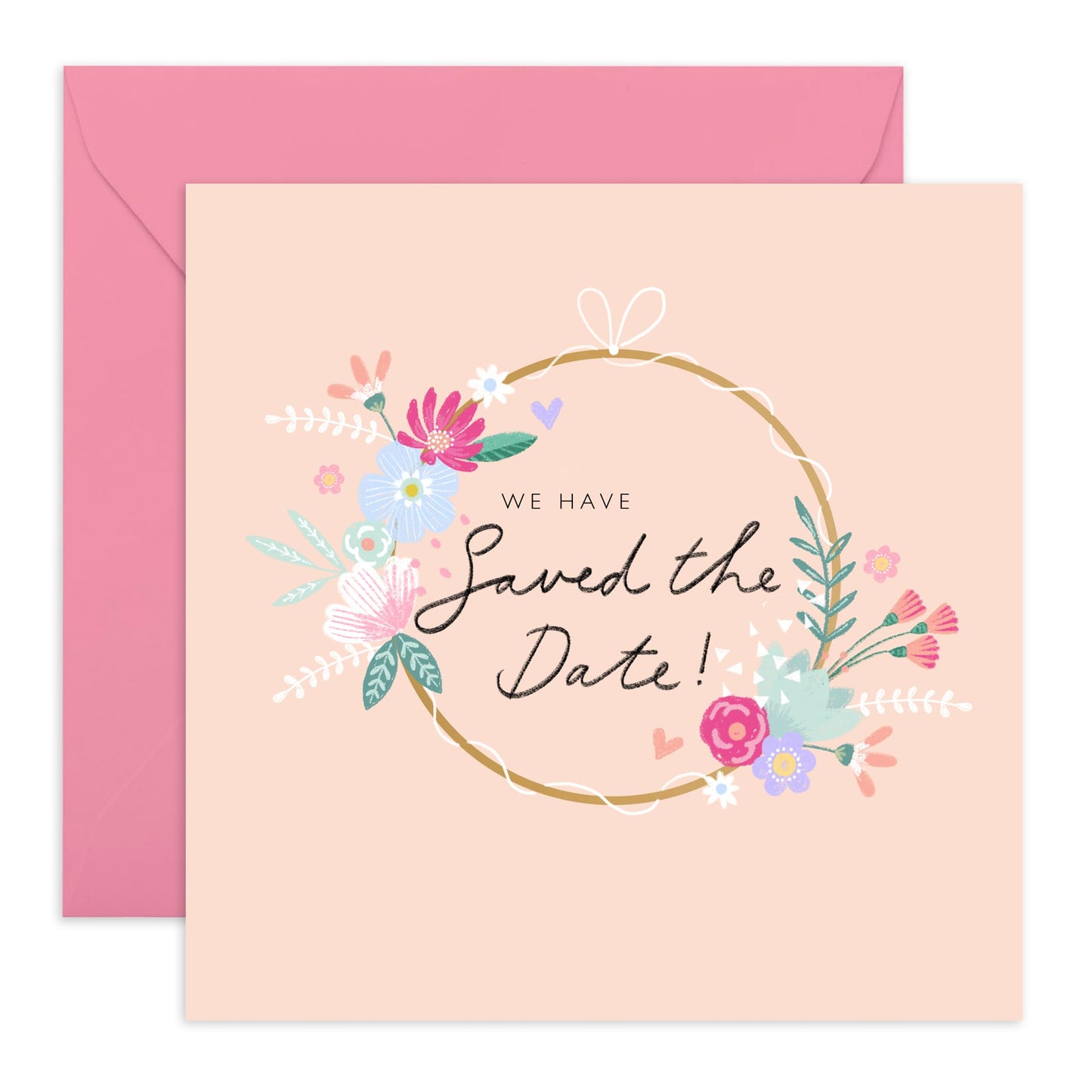 Invitation Acceptance Response From Guest - Floral Wreath Saved The Date - Wedding Reply Card Guest - Wedding Invitations From Groom Bride - Rsvp Reply Card - Comes With Fun Stickers By Central 23