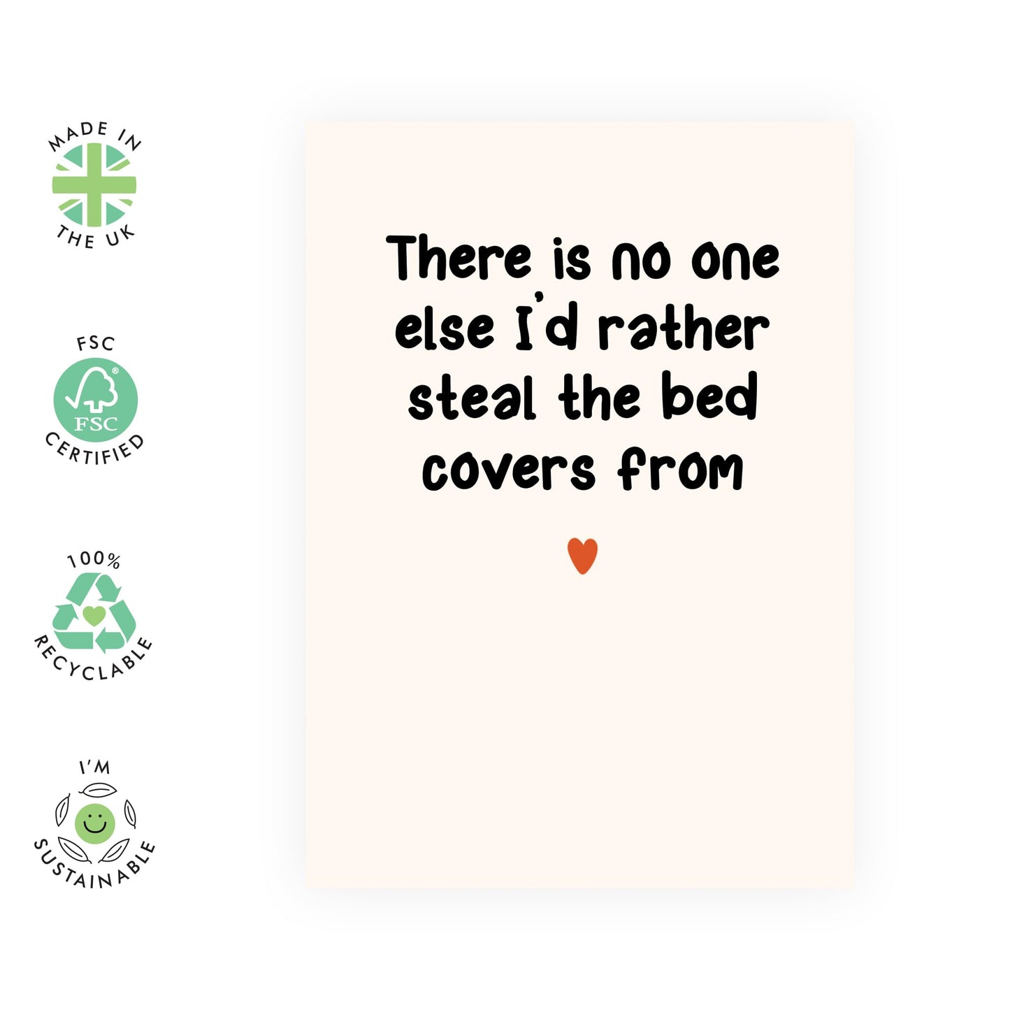 Anniversary Card For Him - Steal The Bed Covers From - Funny Wedding Anniversary Card For Husband - Valentines Card Boyfriend - For Partner Fiance - Comes With Stickers - By Central 23