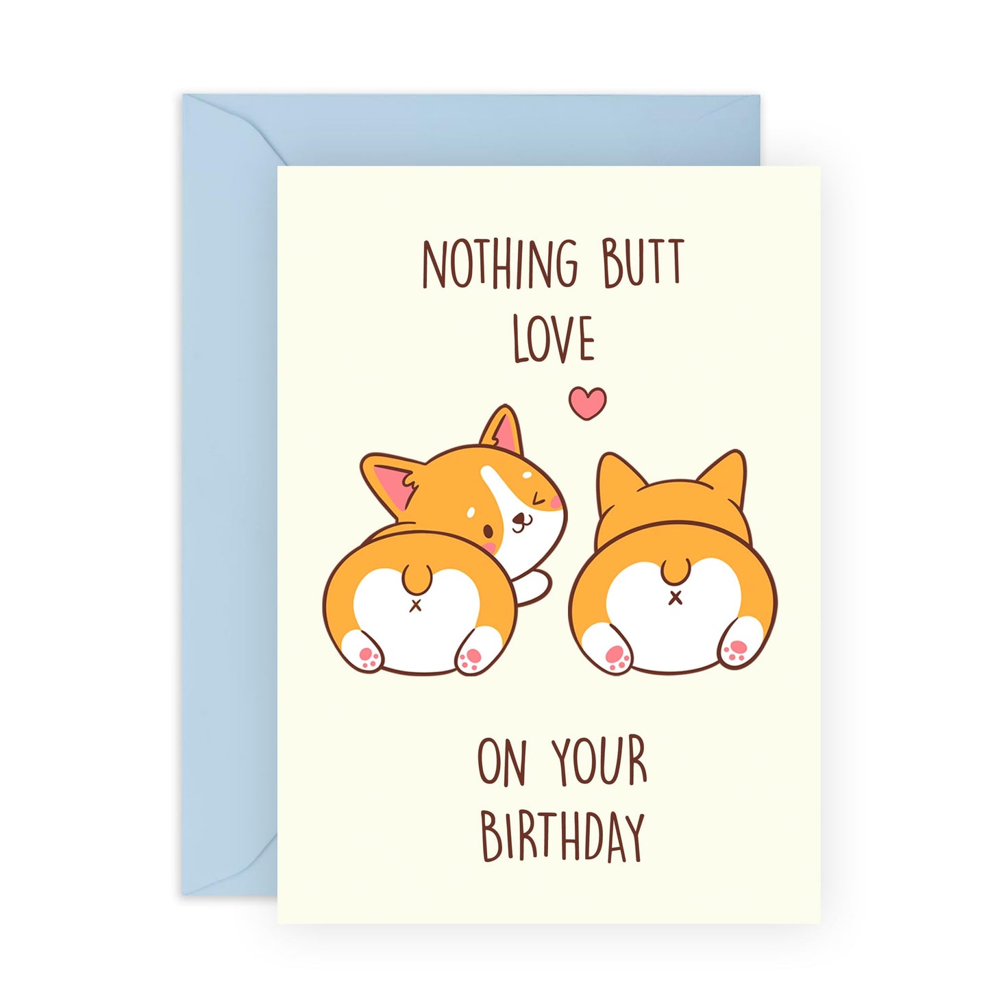 Sausage Dog Birthday Card for Him Her - Corgi Love - Happy Birthday Card for Mum Dad Son Daughter - Gifts For Men Women - Comes With Fun Stickers - By Central 23