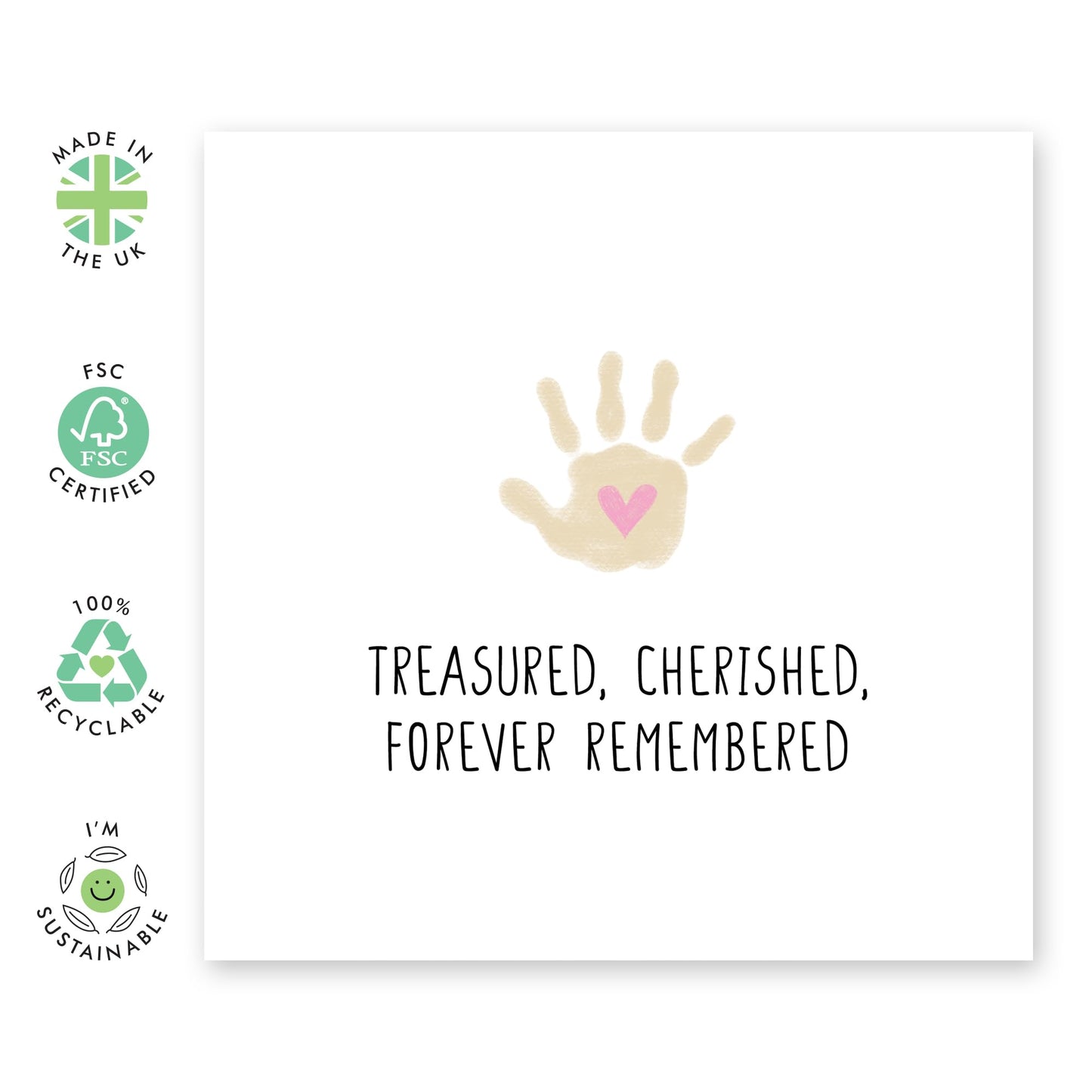 Sympathy Cards For Mum To Be - Forever Remembered - Sorry For Your Loss Card - Baby Loss Memorial Gifts For Parents Men Women - Grief Bereavement Mourning - Comes With Stickers - By Central 23