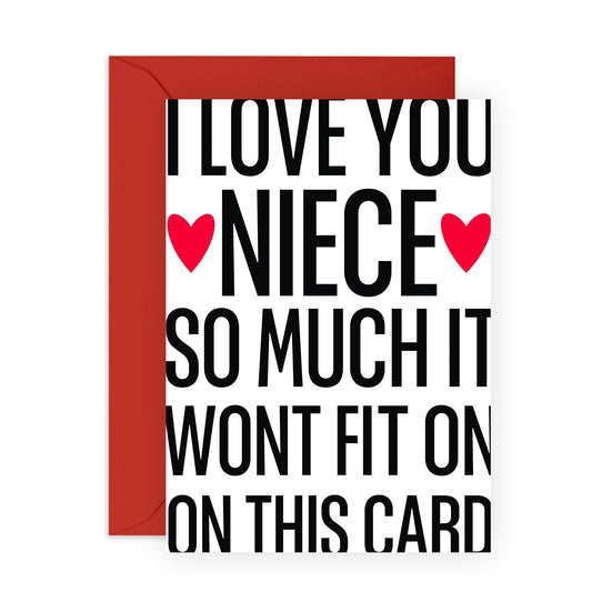 Niece Birthday Cards From Sister - Niece I Love You So Much - Love Cards For Her - Thank You, Congratulations, Appreciation Gifts For Women Girls - Comes With Fun Stickers By Central 23
