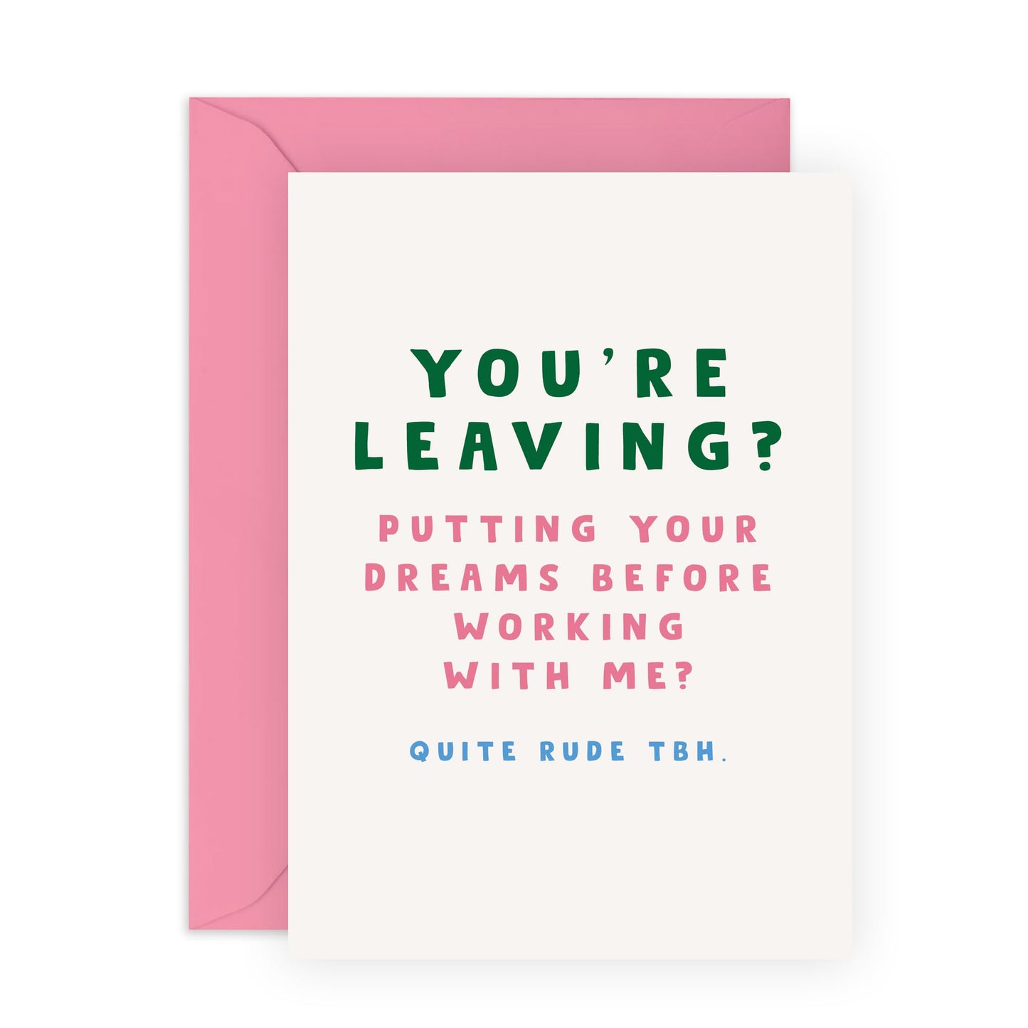 Farewell Greeting Card - 'YOU'RE LEAVING' - Perfect for Adding a Thoughtful and Supportive Touch with a Twist of Humor - Ideal for Him Her Boyfriend and Loved Ones - Comes with Stickers By Central 23