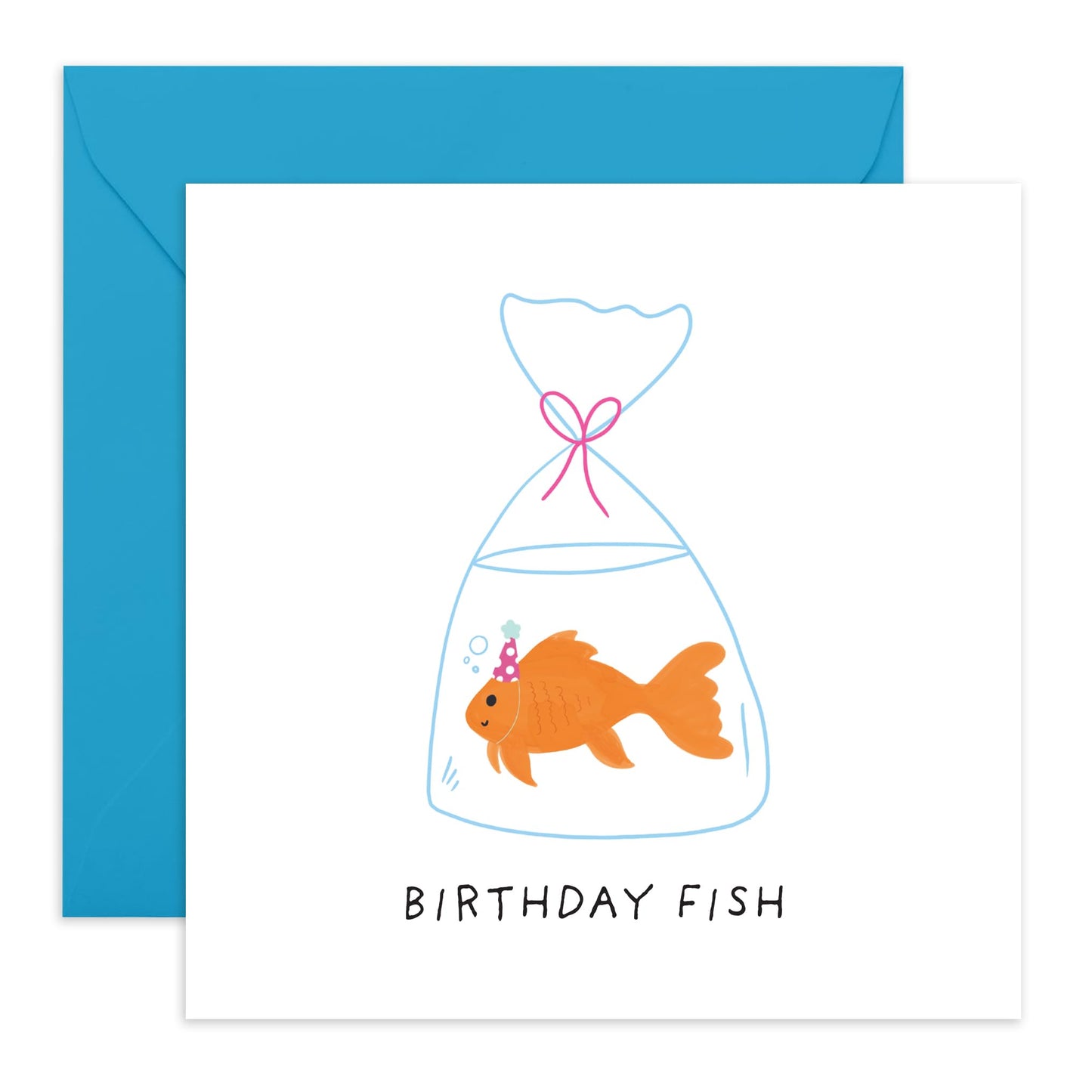 Funny Birthday Cards For Men Women - Birthday Fish - Girlfriend Birthday Card For Her - Funny Wife Birthday Cards - Cheeky Gifts For Her Him They - Comes With Stickers By Central 23