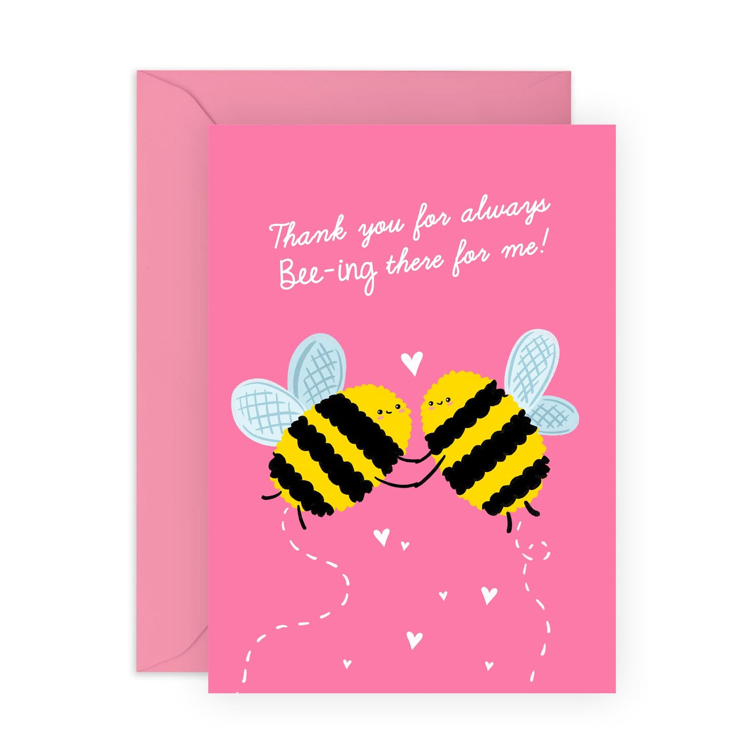 Love Cards For Him Her - Thanks For Bee-ing There For Me - Valentines Day Card Girlfriend Boyfriend - Gift For Fiance - Anniversary Card Couple - Husband Wife - Comes With Stickers By Central 23