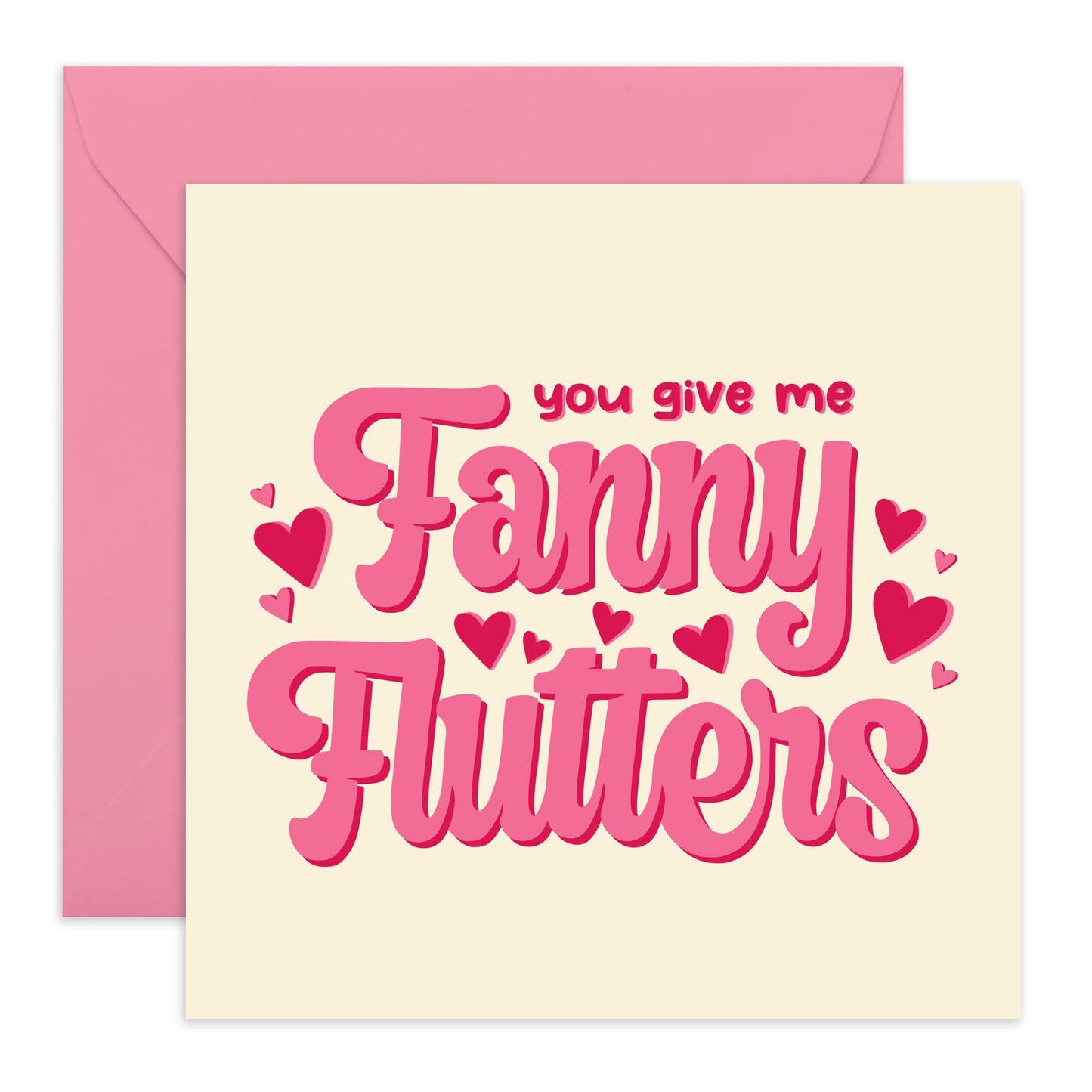 Valentines Card Girlfriend Boyfriend - You Give Me Fanny Flutters - Birthday Card For Men Women - Wife Husband Anniversary Card - Love Cards For Him Her - Comes With Stickers By Central 23