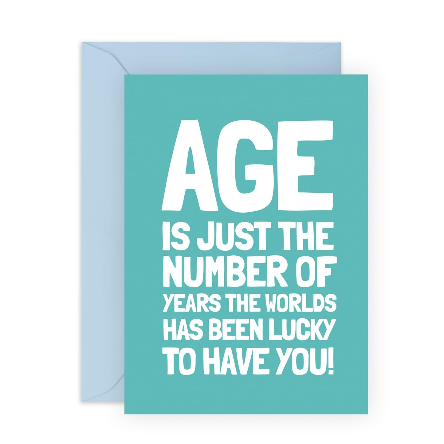 Birthday Greeting Card - 'LUCKY TO HAVE YOU' - Perfect for Celebrating Your Loved Ones Special Day - Ideal for Him Her Wife Husband Friends Family BFFs Fiancé - Comes With Stickers By Central 23