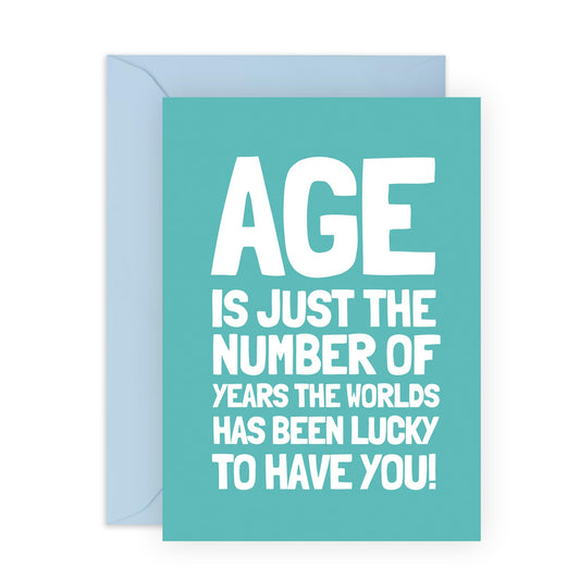 Birthday Greeting Card - 'LUCKY TO HAVE YOU' - Perfect for Celebrating Your Loved Ones Special Day - Ideal for Him Her Wife Husband Friends Family BFFs Fiancé - Comes With Stickers By Central 23