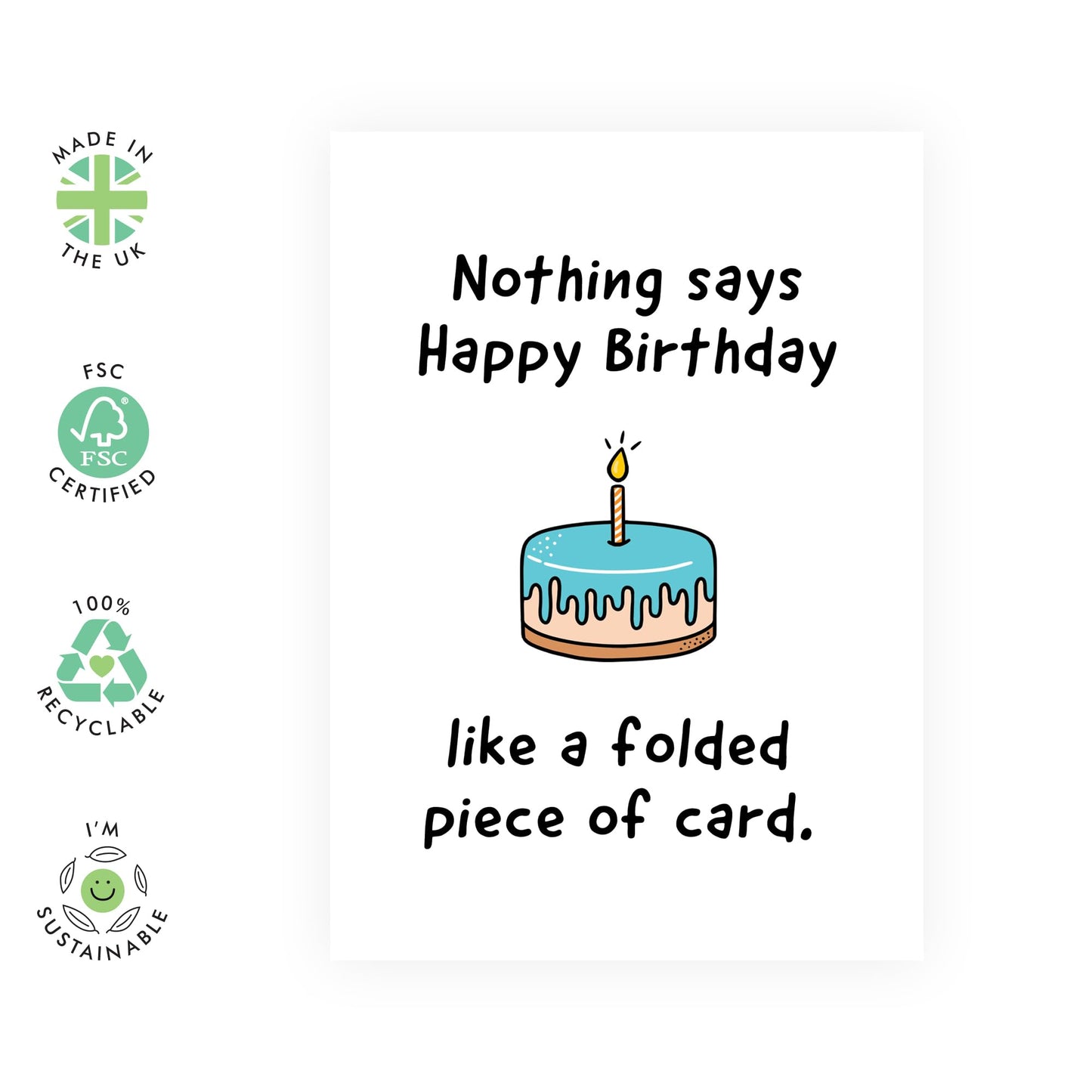 Birthday Greeting Card - 'NOTHING SAYS HAPPY BIRTHDAY LIKE' - Perfect for Adding a Unique Touch to Any Birthday Celebration - Ideal for Friends, Family & Loved Ones - Comes with Stickers By Central 23