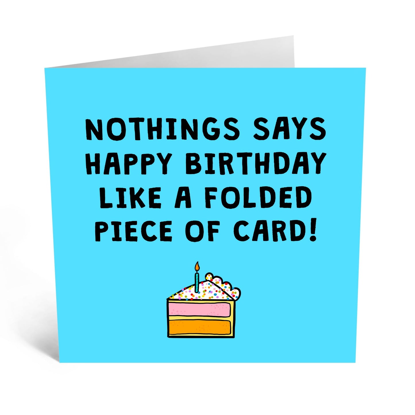 Unique Birthday Card - 'BIRTHDAY FOLDED CARD' - Perfect for Adding a Distinctive and Stylish Touch to Birthday Celebrations - Ideal for Him, Her, Friends, Family - Comes With Stickers By Central 23