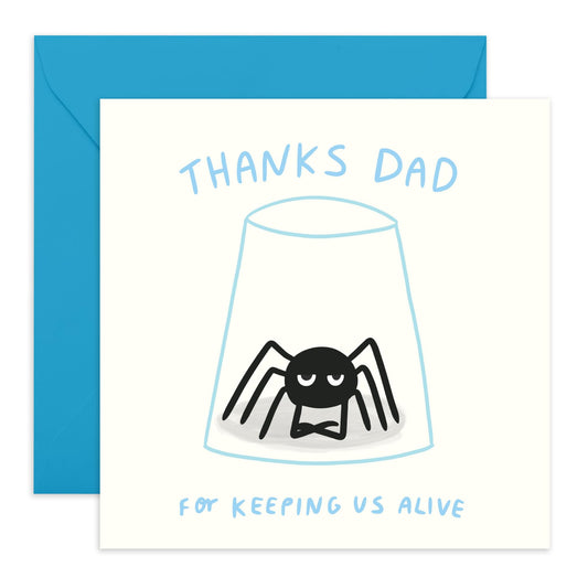 Birthday Cards For Dad From Son Daughter - Thanks Dad For Keeping Us Alive - Hilarious Father's Day Card For Dad - Jokes Pun Humour - Gifts For Men Pop Daddy - Comes With Fun Stickers By Central 23
