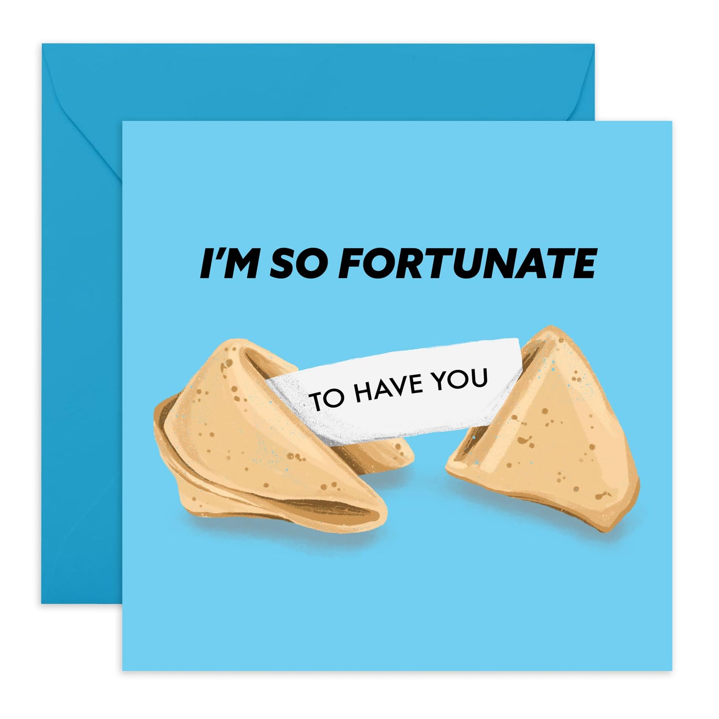 Heartfelt Greeting Card - 'So Fortunate to Have You' - Gratitude and Appreciation Gifts For Mum, Dad, In Laws, Ma, Daddy, Him, Her - Birthdays, Mothers Day, Fathers Day - Comes with Stickers
