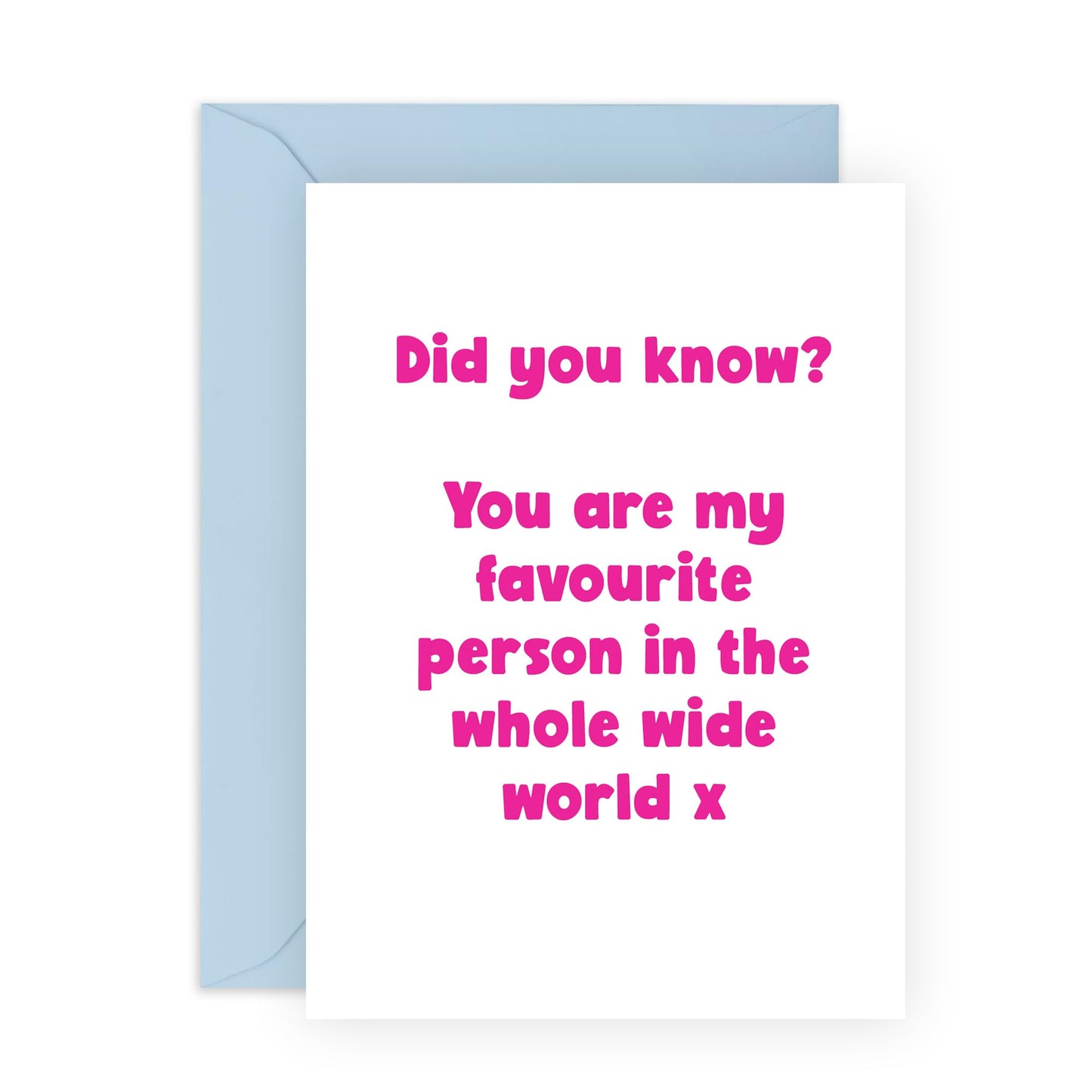 Anniversary Card Couple - Fav In The Whole Wide World - Valentines Day Card Girlfriend Boyfriend - Gift For Fiance - Love Cards For Him Her - Husband Wife - Comes With Stickers By Central 23