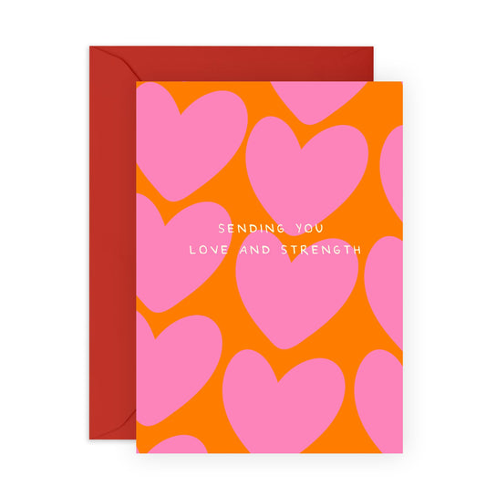 Get Well Soon Card - Sending You Love And Strength - Post Surgery Gifts - Emotional Support Card - Cancer Card - Sympathy Cards For Loss Of Loved One - Comes With Stickers By Central 12