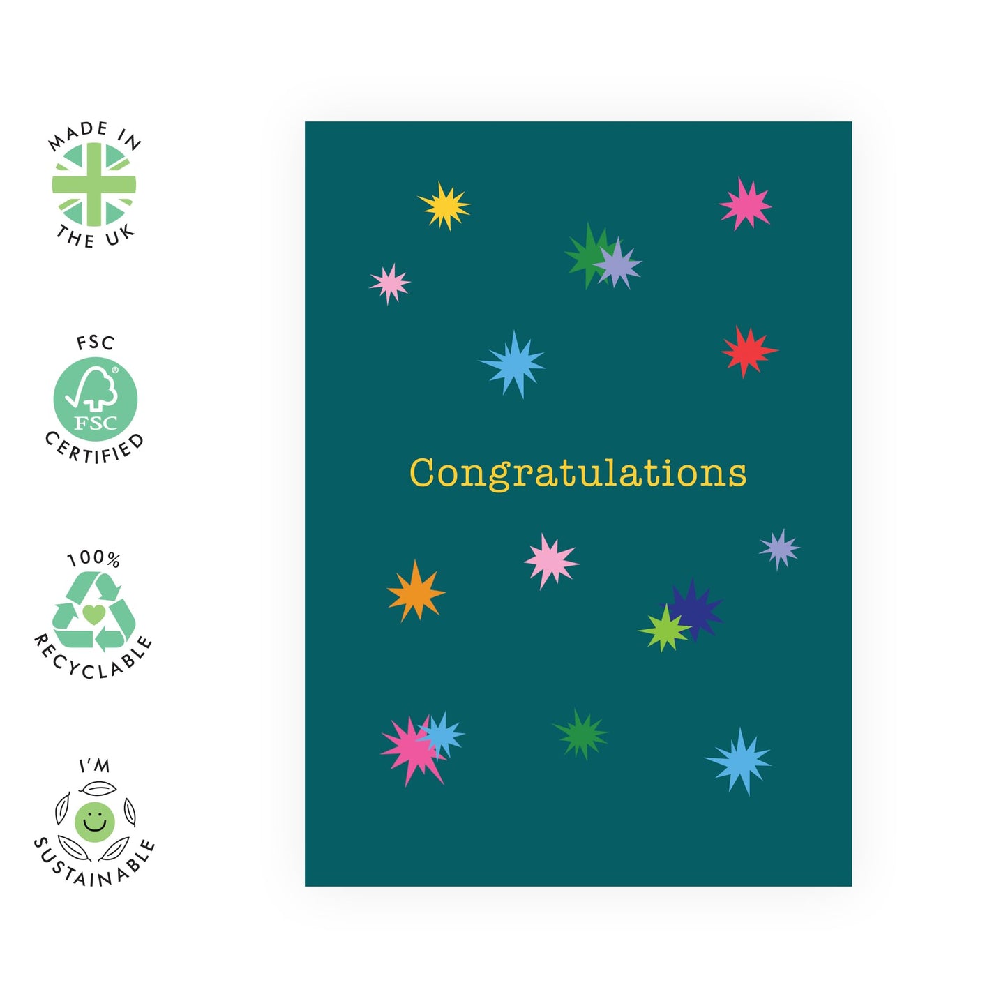 Congratulations Card - Graduation New Job Retirement - Congrats On You New Home Card - Passed Driving Test Card - Affirmation Gifts for Women Him Her - Comes With Stickers By Central 23