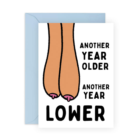 Birthday Card For Women - Another Year Older Boobs - Mummy Birthday Card - Wife Mum - Sister - Happy Birthday Greeting Card Female Friends - Comes With Fun Stickers By Central 23