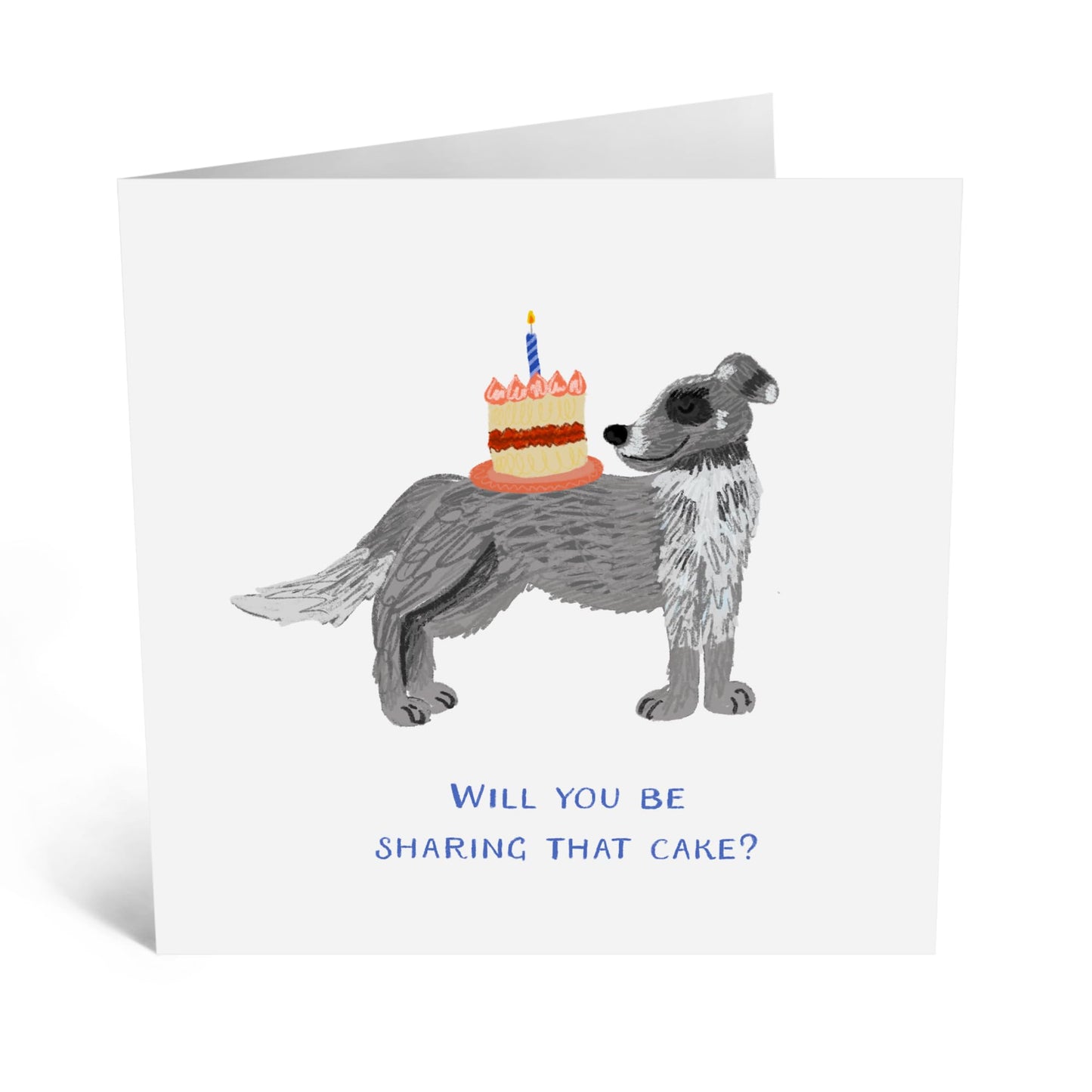 Funny Birthday Card - 'WILL YOU BE SHARING THAT CAKE?' - For Boyfriend Girlfriend Best Friend Parents - Perfect For Making Your Loved Ones Birthday Special - Comes With Fun Stickers By Central 23