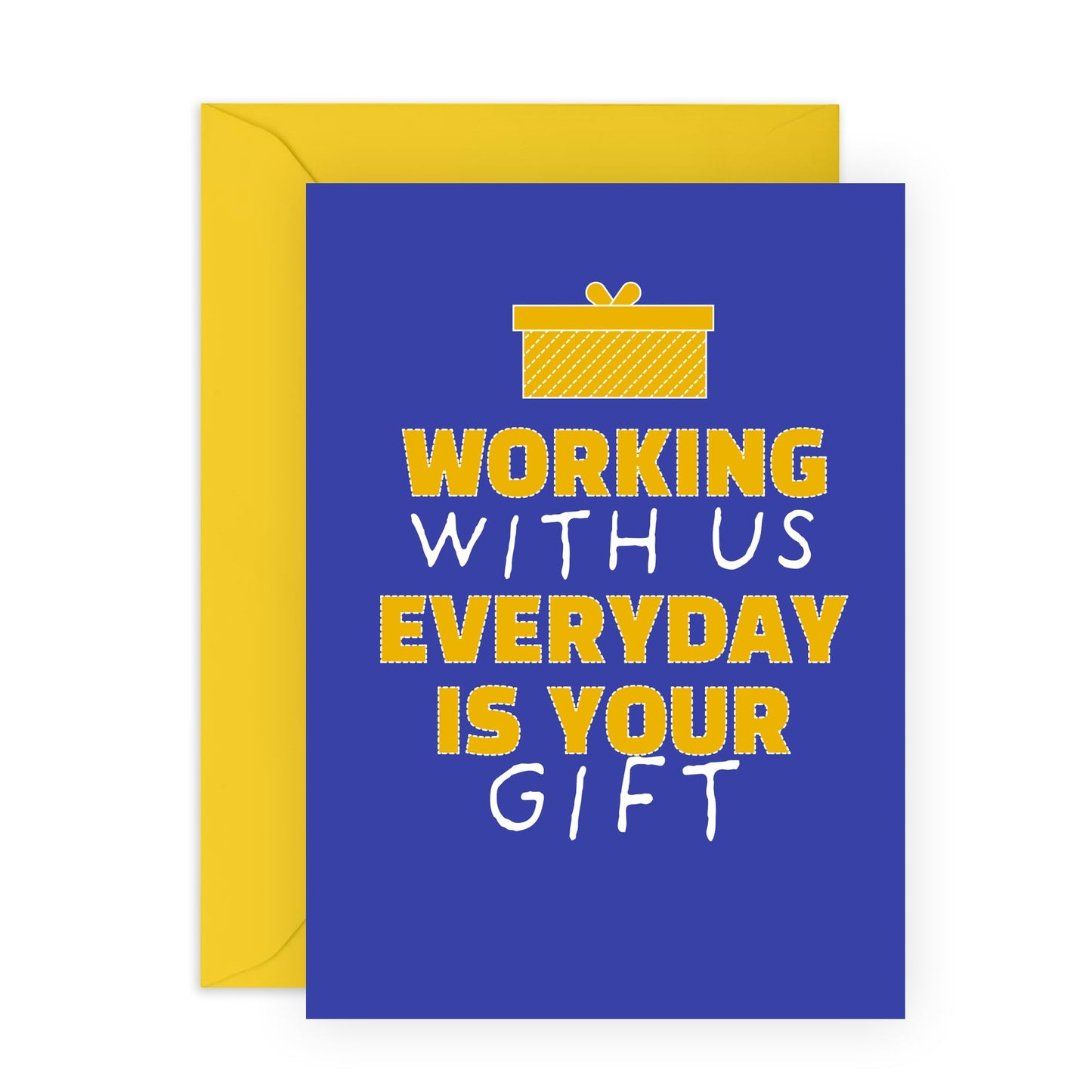 Thank You Greeting Card - 'Working With Us' - Showing Gratitude to Employees, Boss, Colleagues, Coworkers, Officemates, Work Friends - Your Gift - Comes with Fun Stickers